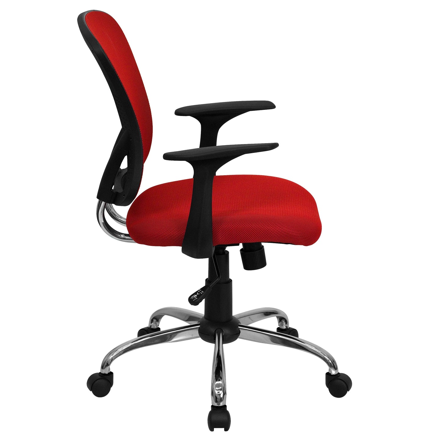 Red Mid-Back Task Chair H-8369F-RED-GG