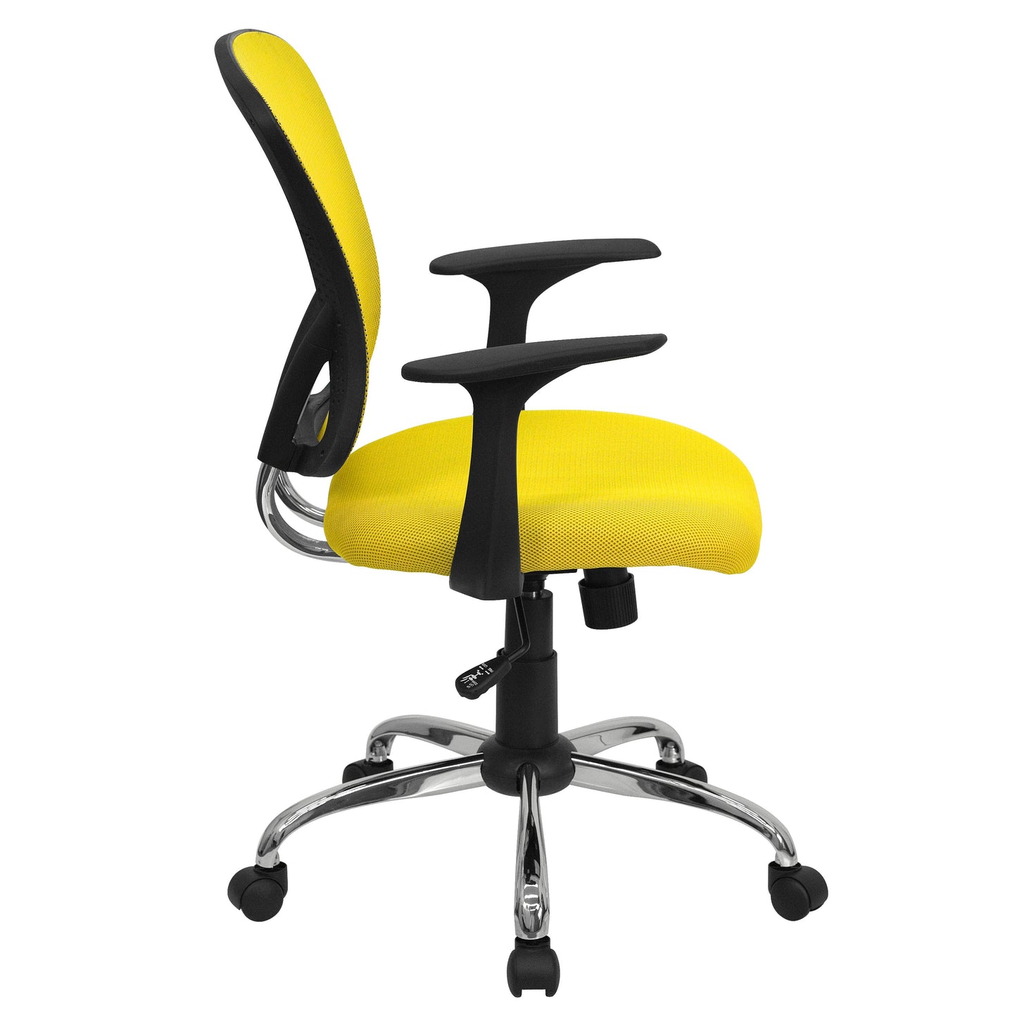 Yellow Mid-Back Task Chair H-8369F-YEL-GG