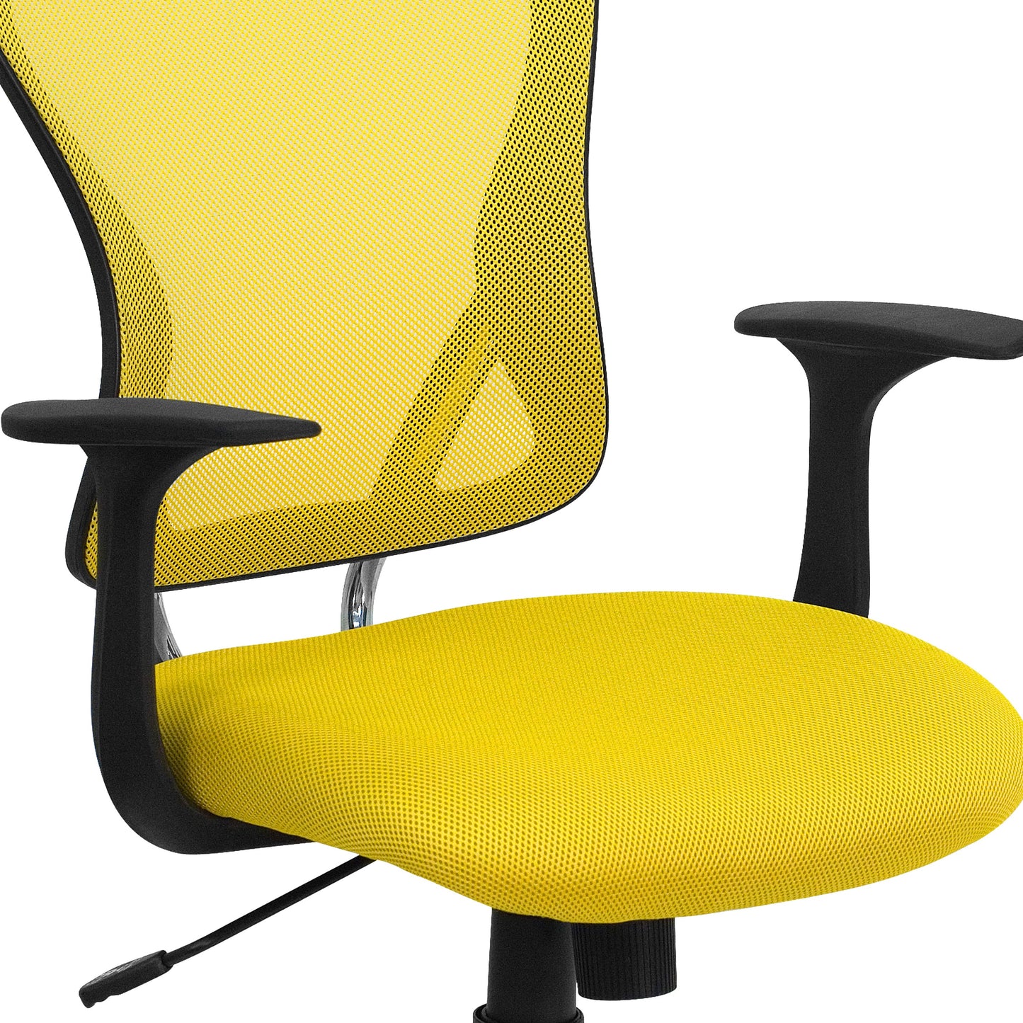 Yellow Mid-Back Task Chair H-8369F-YEL-GG