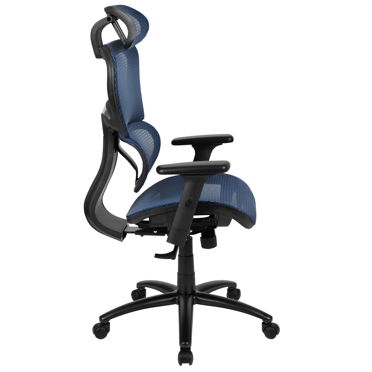 Blue Mesh Office Chair H-LC-1388F-1K-BL-GG