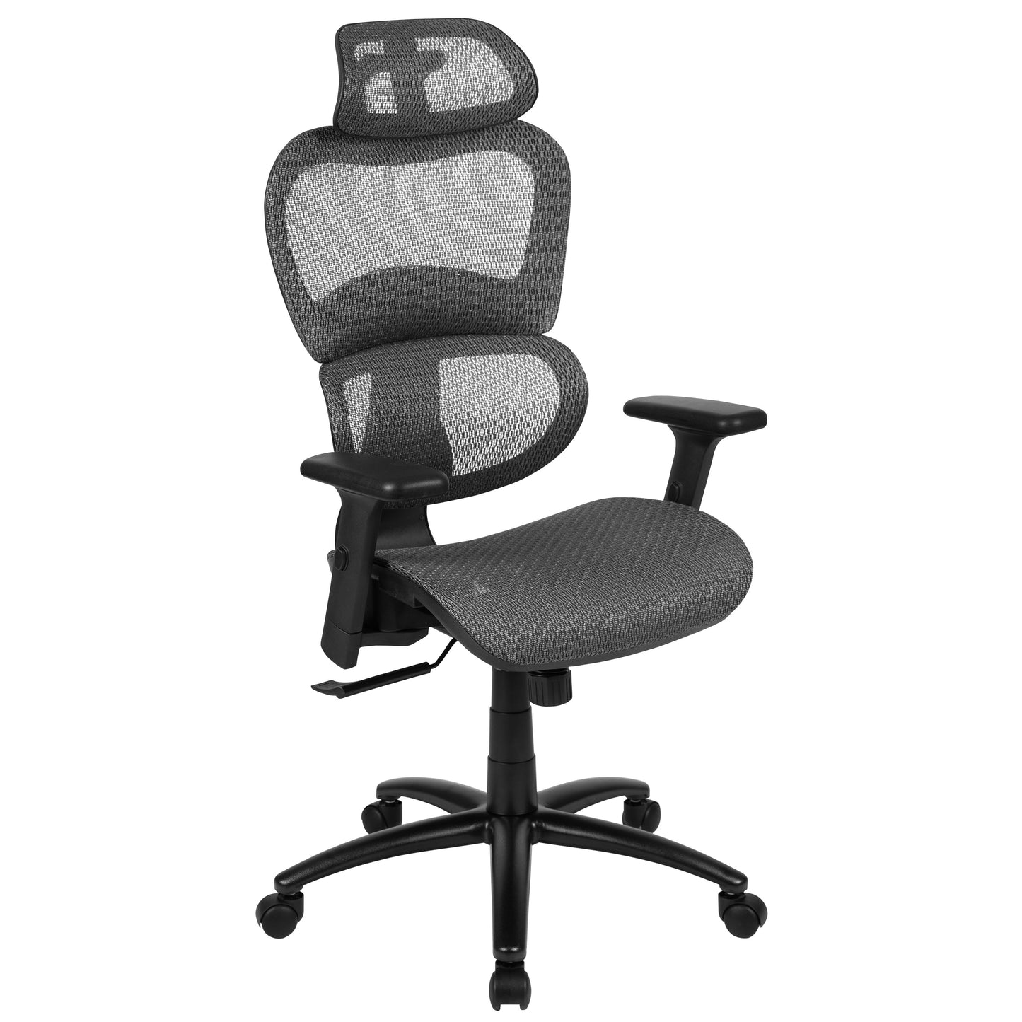 Gray Mesh Office Chair H-LC-1388F-1K-GY-GG