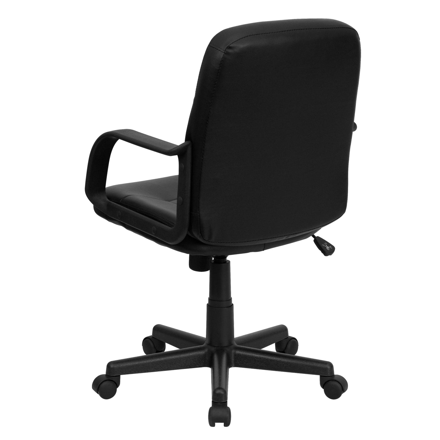 Black Mid-Back Vinyl Chair H8020-GG