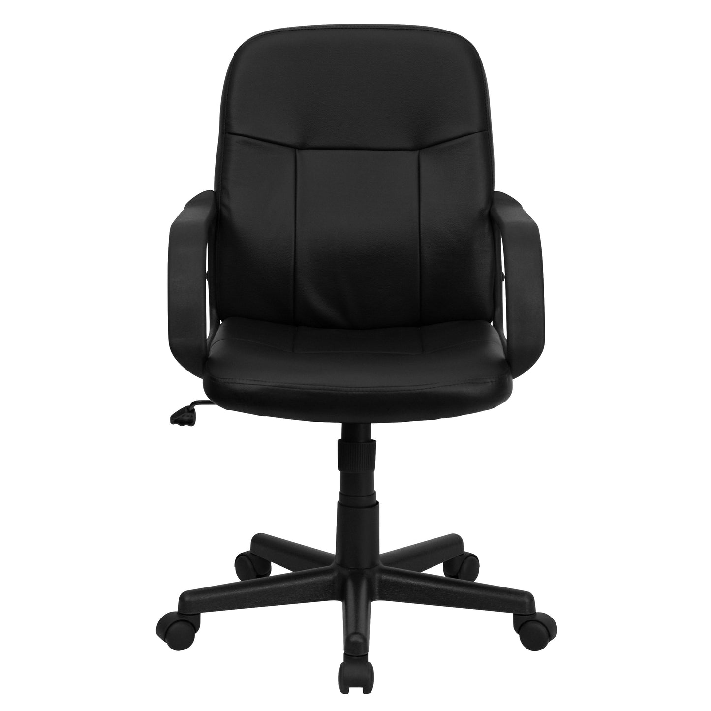 Black Mid-Back Vinyl Chair H8020-GG