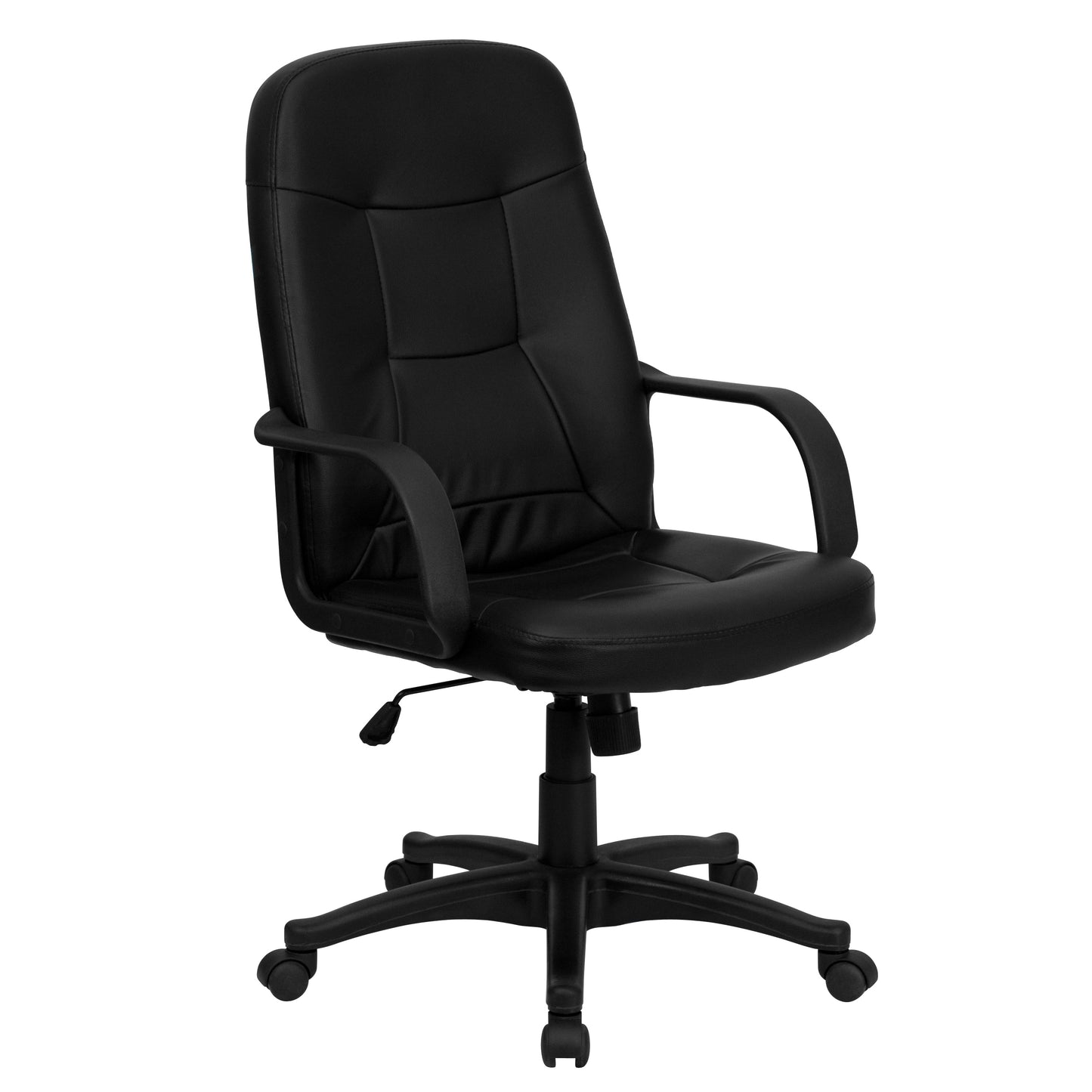 Black High Back Vinyl Chair H8021-GG