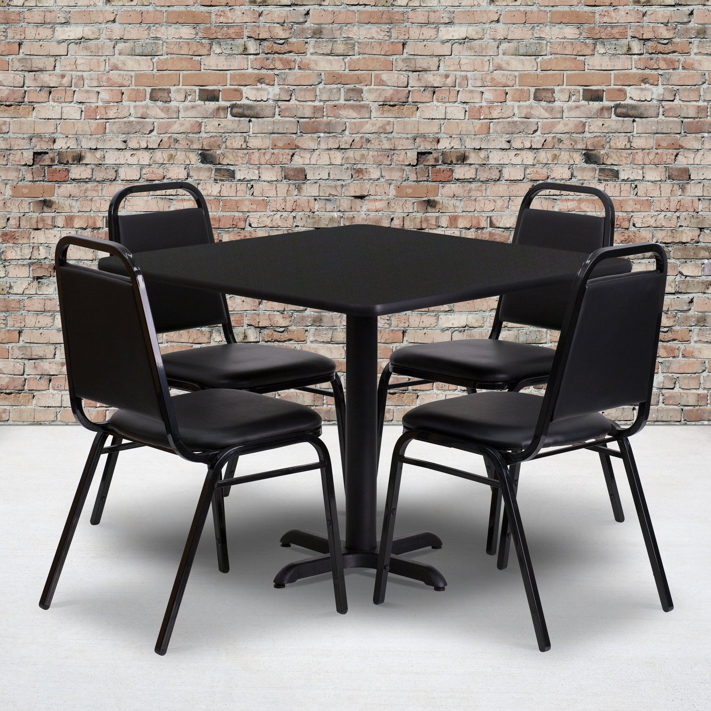 36SQ BK Table-Banquet Chair HDBF1009-GG