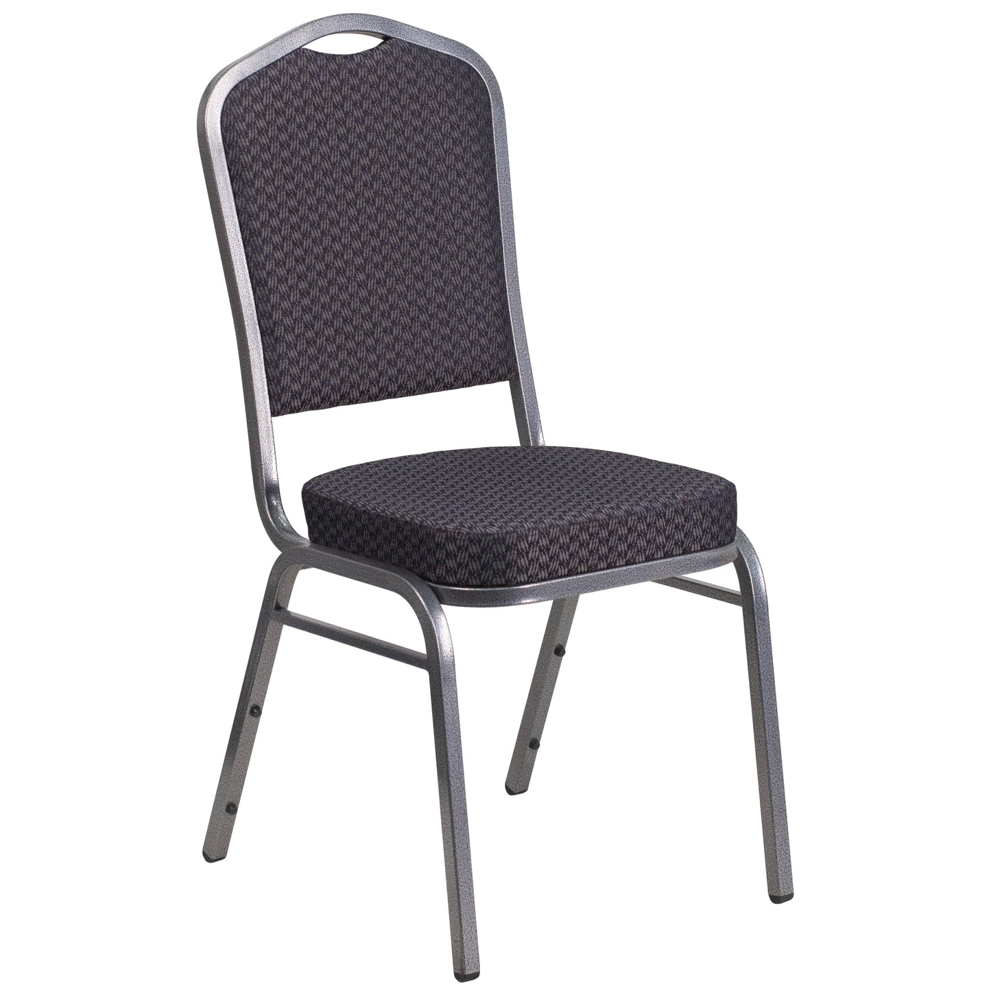 Black Fabric Banquet Chair HF-C01-SV-E26-BK-GG