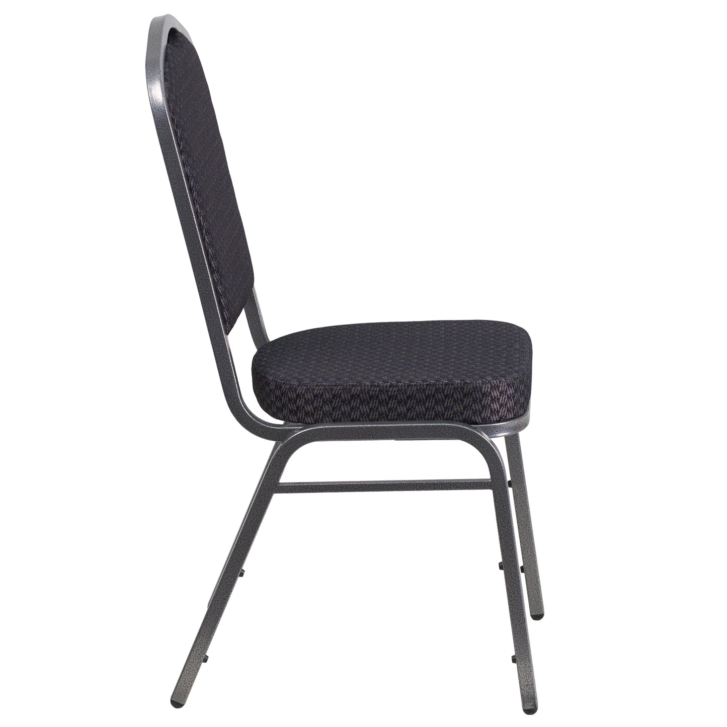 Black Fabric Banquet Chair HF-C01-SV-E26-BK-GG