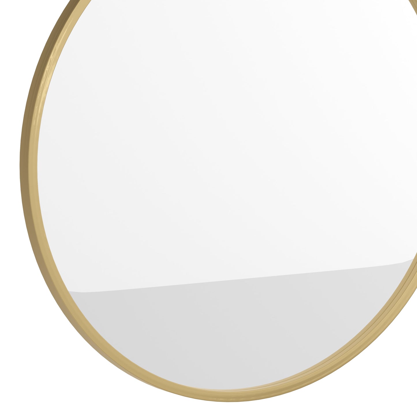 Gold 24" Round Wall Mirror HFKHD-4GD-CRE8-391315-GG