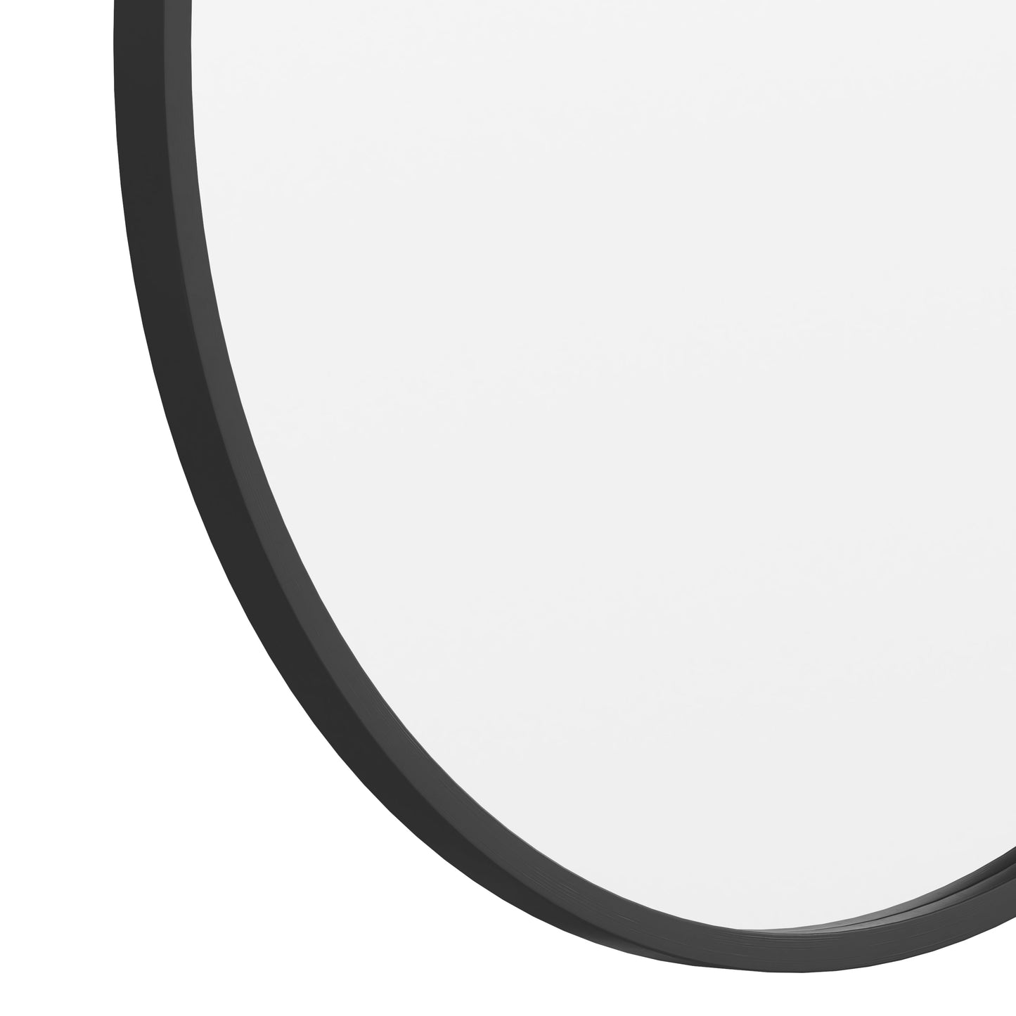 Black 24" Round Wall Mirror HFKHD-4GD-CRE8-712315-GG