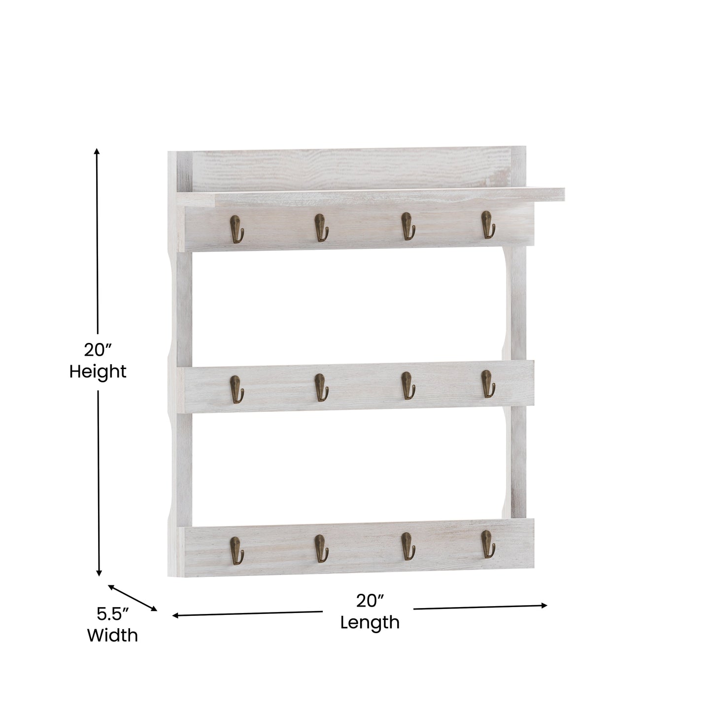 Whitewashed Coffee Mug Rack HFKHD-GDI-CRE8-032315-GG