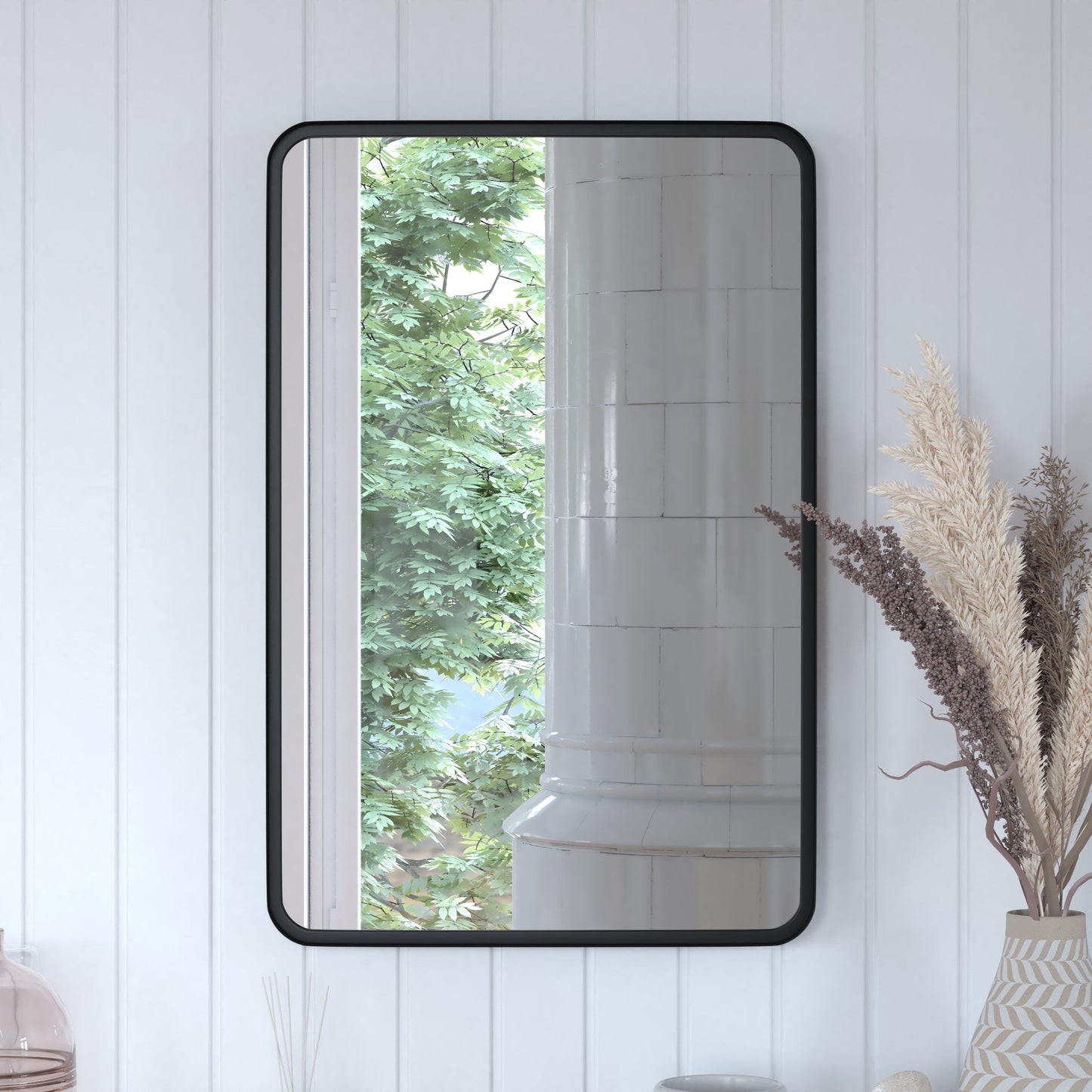 Black 20" x 30" Wall Mirror HFMHD-GDI-CRE8-212315-GG