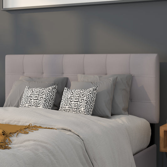 Full Headboard-Gray Fabric HG-HB1704-F-LG-GG