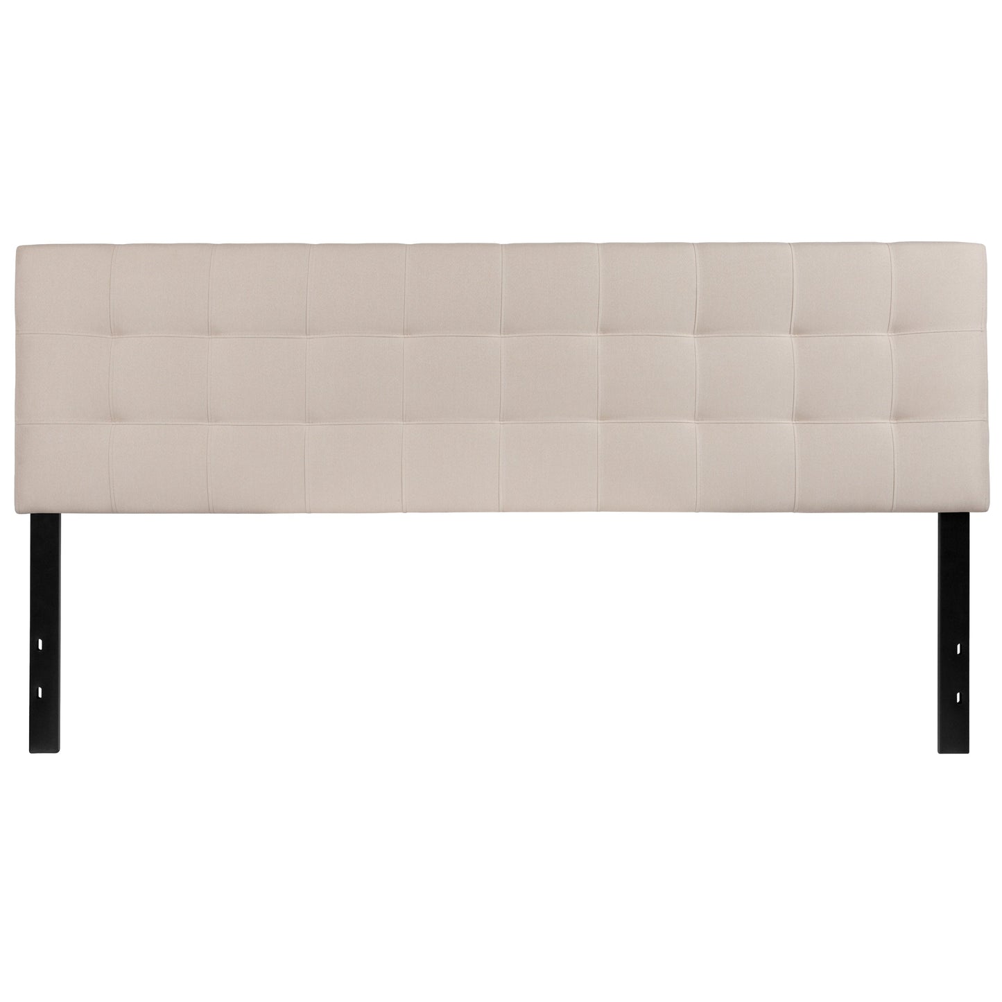 King Headboard-Beige Fabric HG-HB1704-K-B-GG