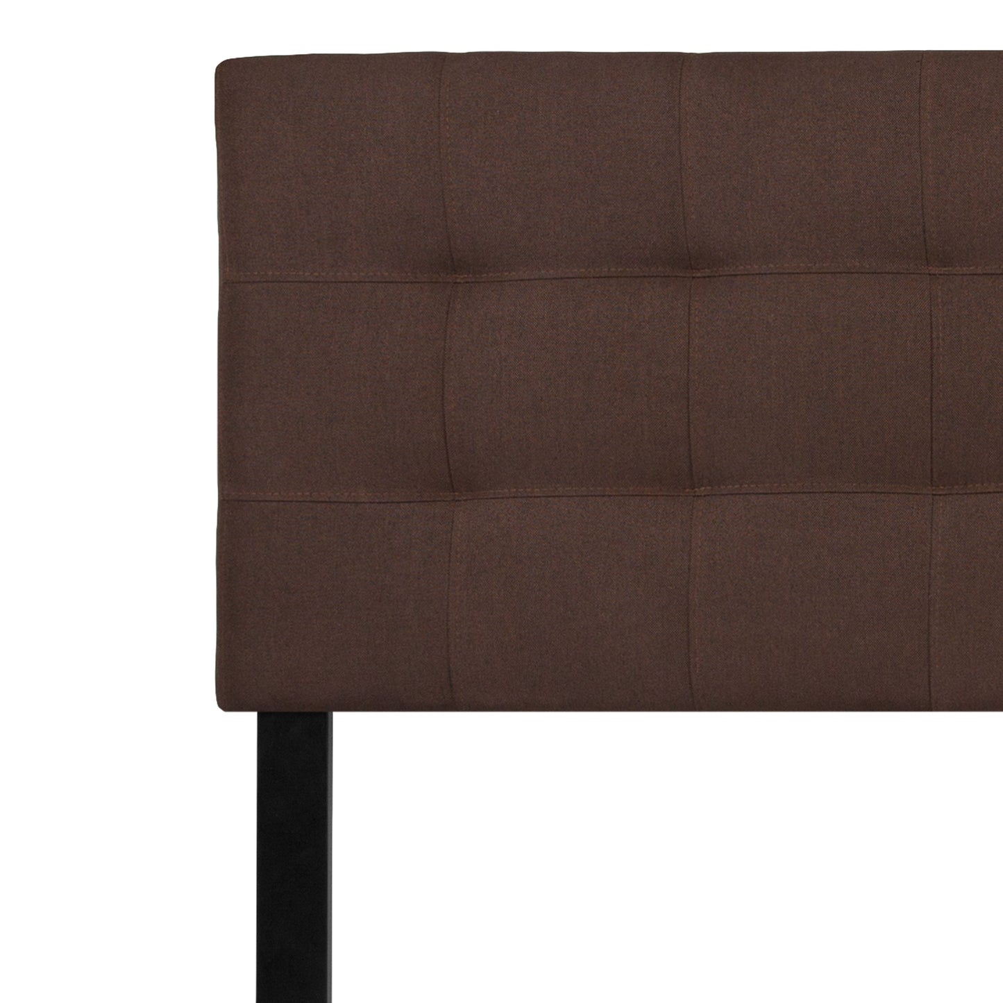 King Headboard-Brown Fabric HG-HB1704-K-DBR-GG