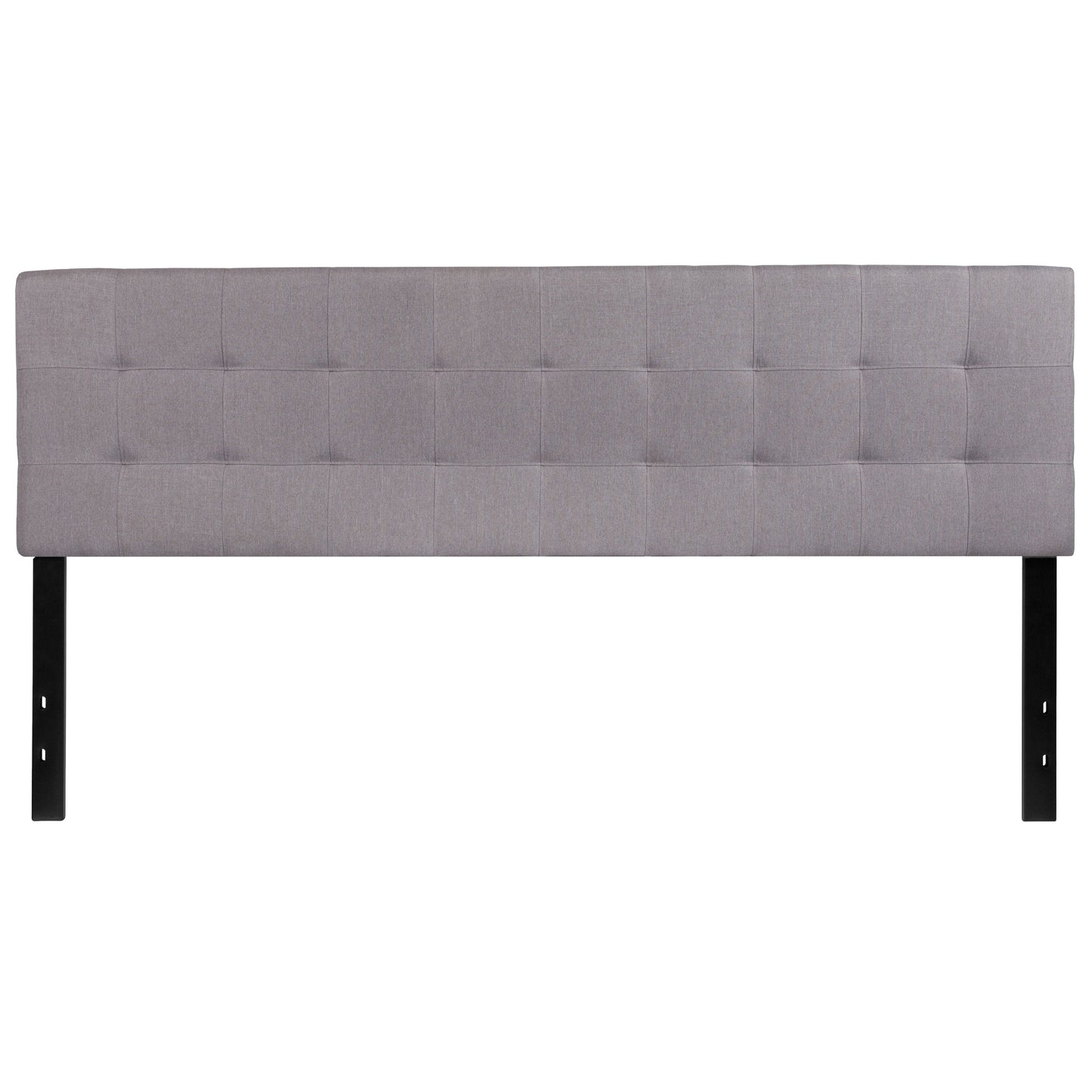 King Headboard-Gray Fabric HG-HB1704-K-LG-GG