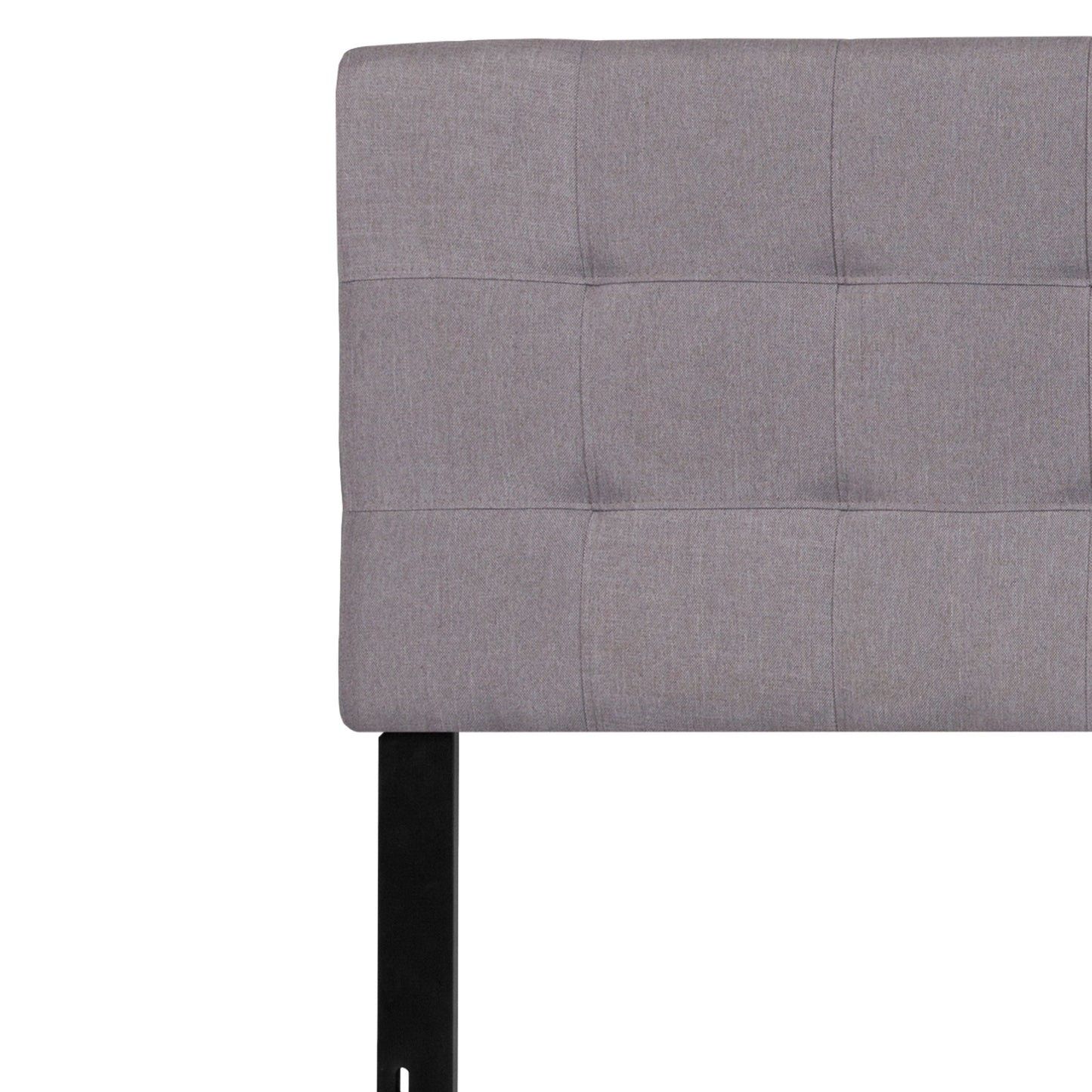 King Headboard-Gray Fabric HG-HB1704-K-LG-GG