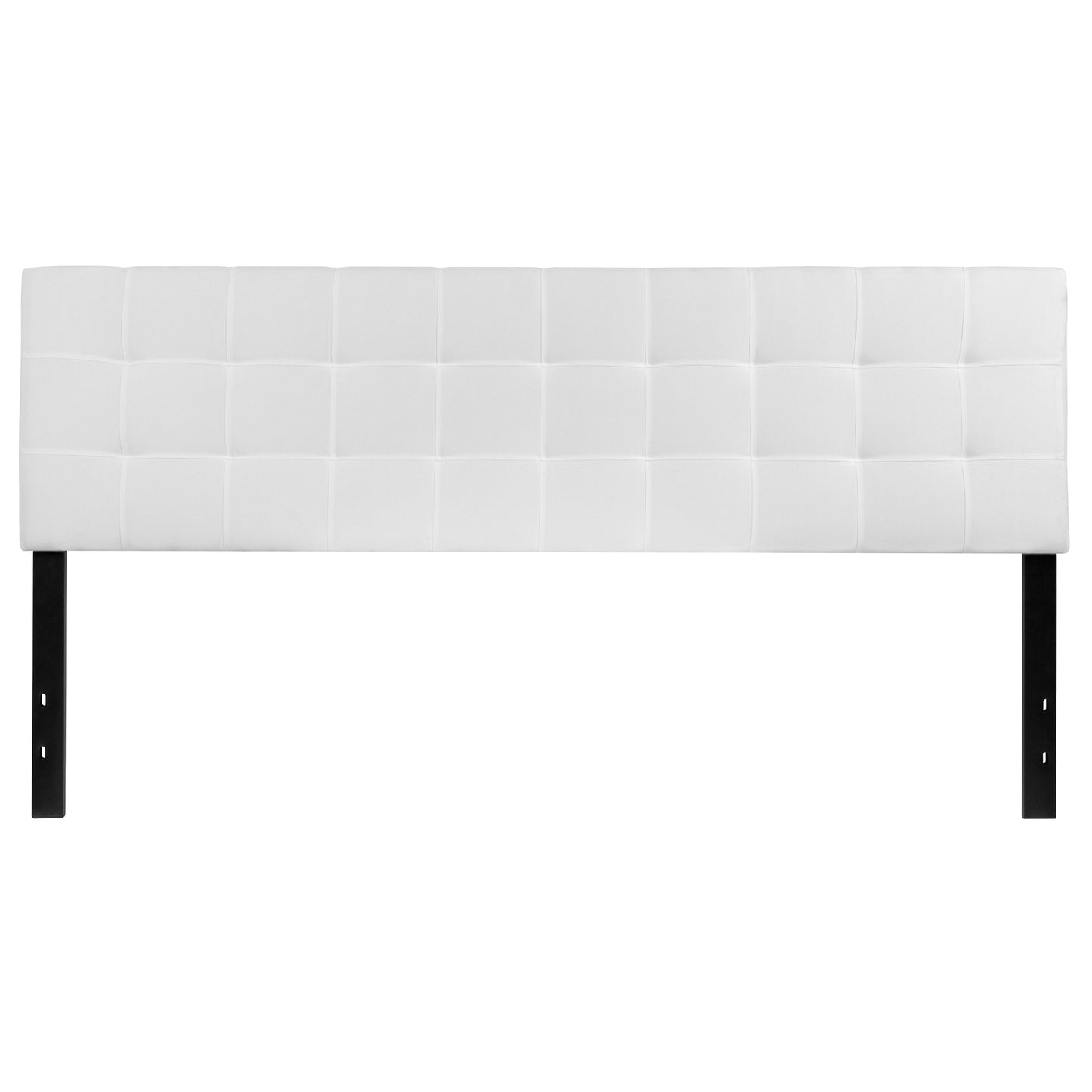 King Headboard-White Fabric HG-HB1704-K-W-GG