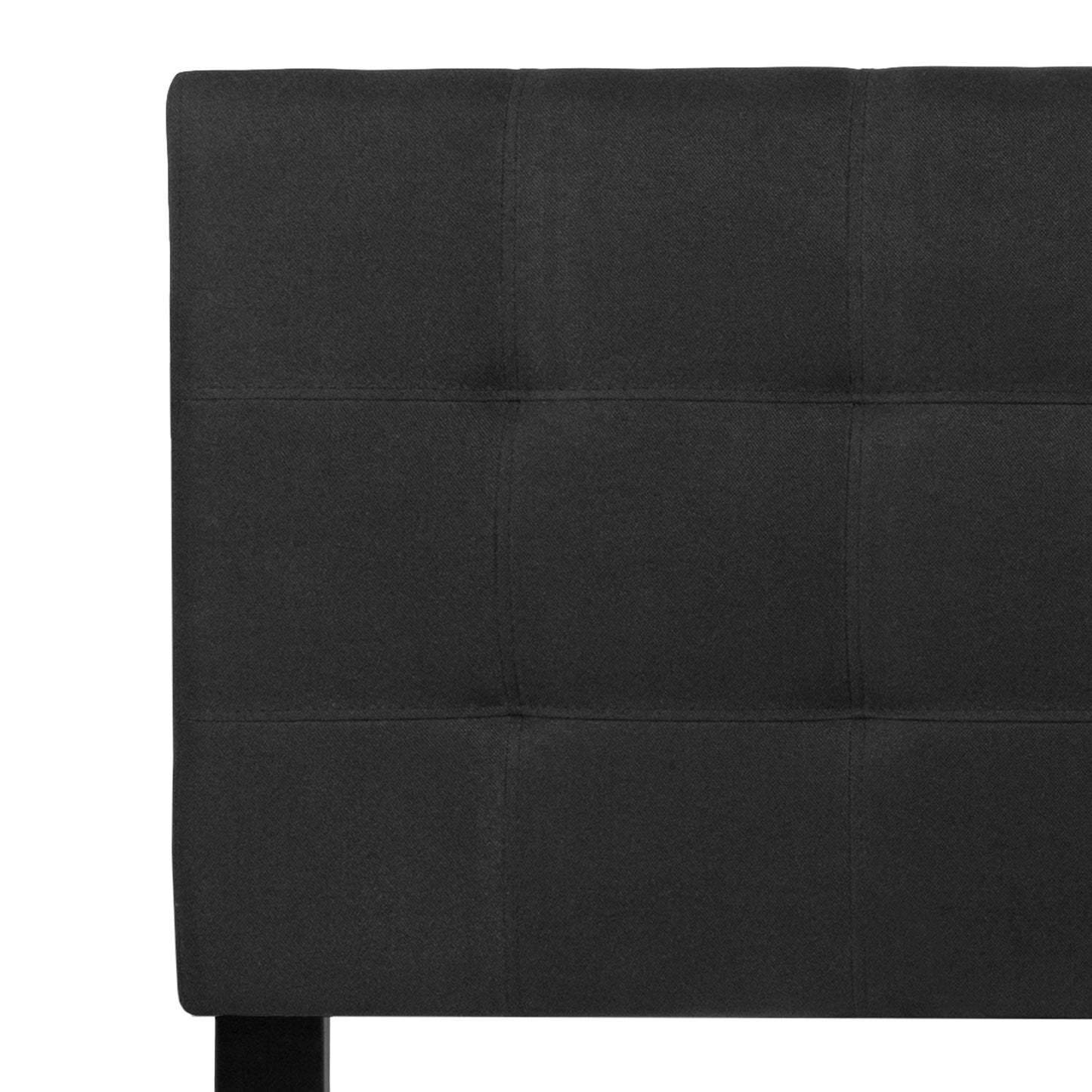 Queen Headboard-Black Fabric HG-HB1704-Q-BK-GG