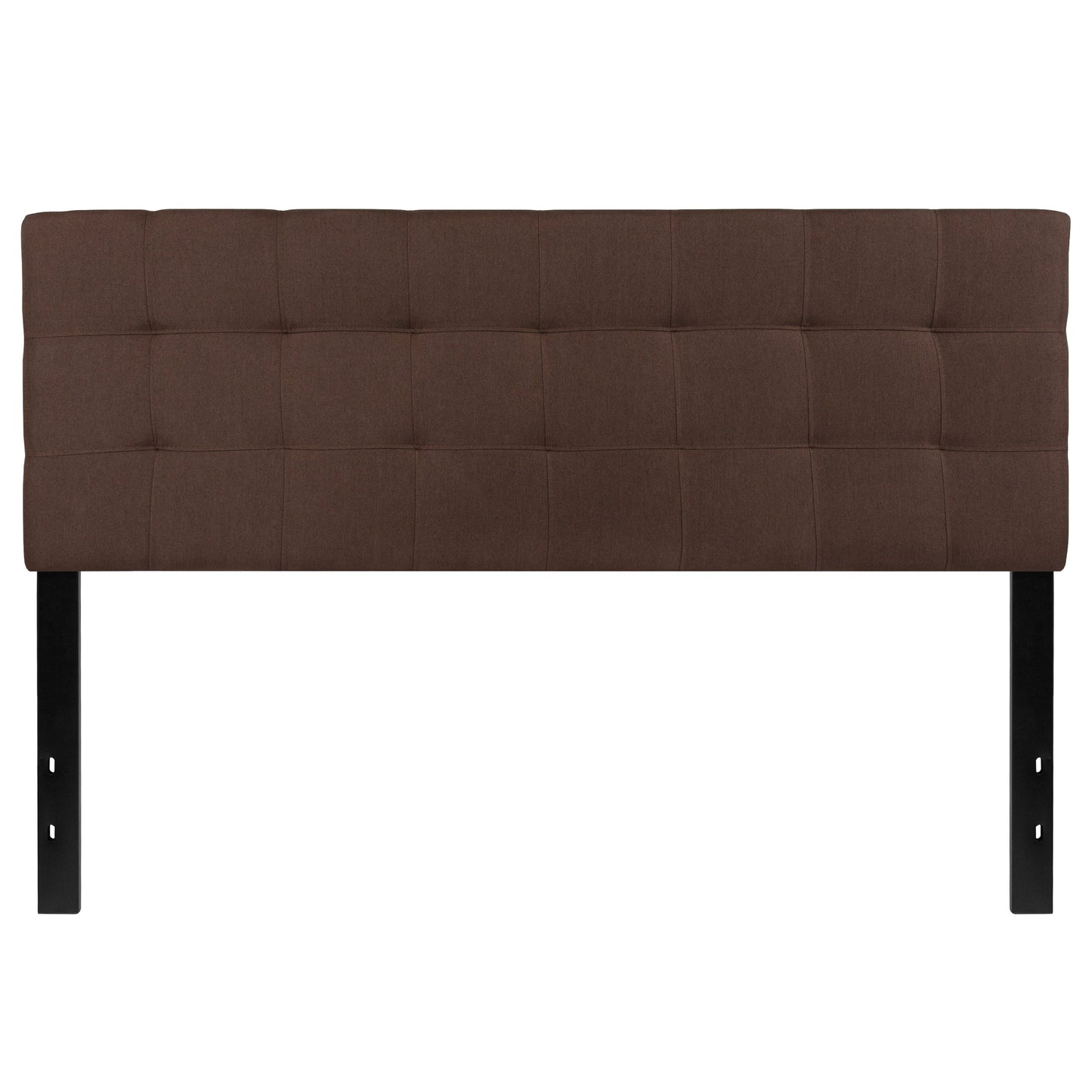 Queen Headboard-Brown Fabric HG-HB1704-Q-DBR-GG