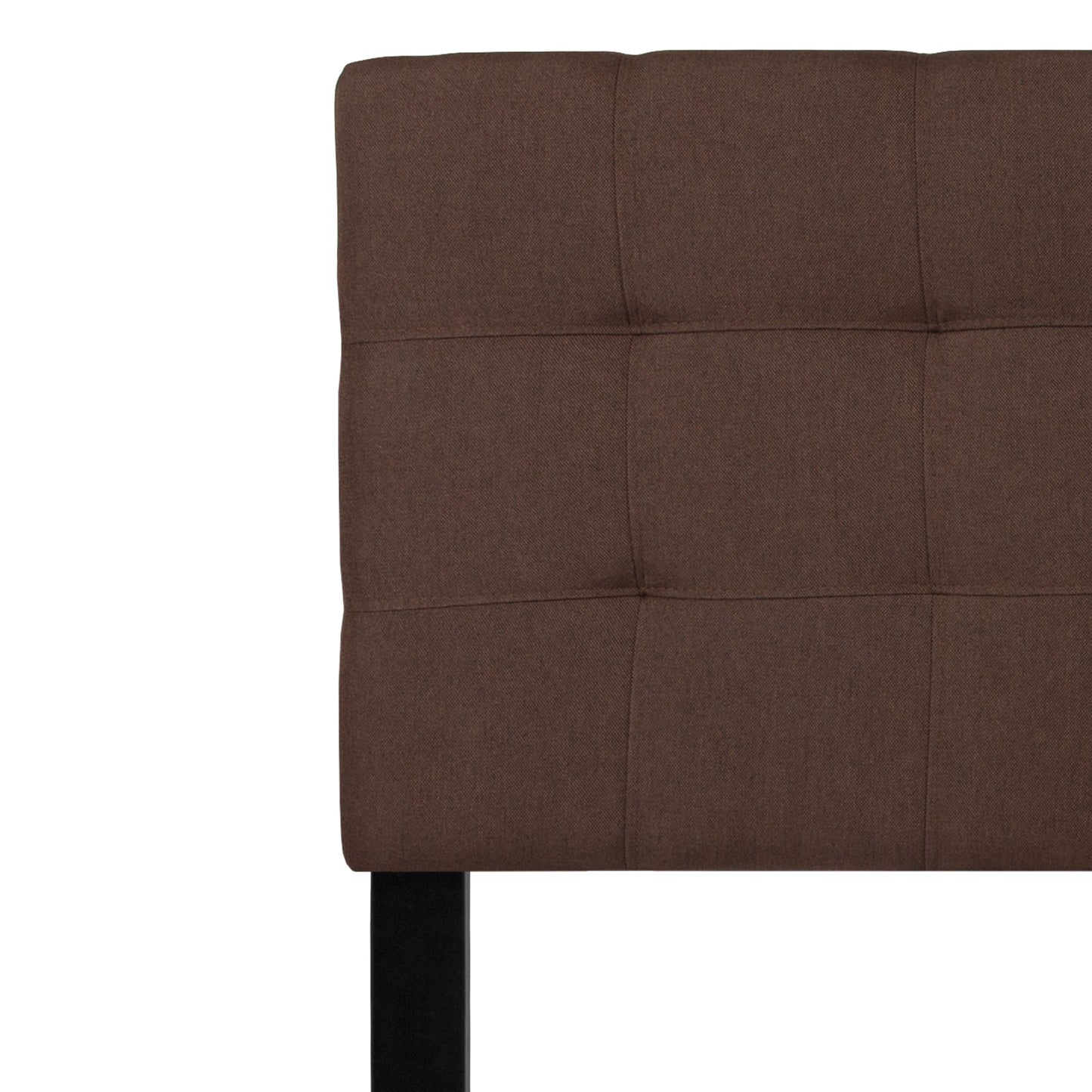 Queen Headboard-Brown Fabric HG-HB1704-Q-DBR-GG