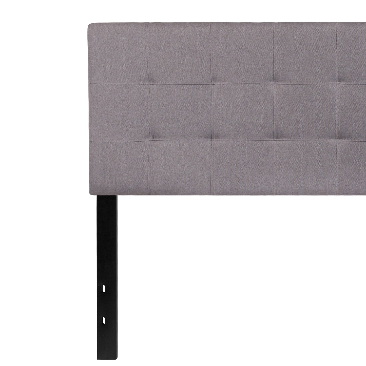 Queen Headboard-Gray Fabric HG-HB1704-Q-LG-GG