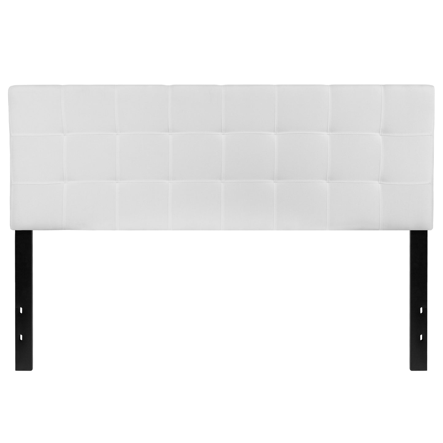 Queen Headboard-White Fabric HG-HB1704-Q-W-GG