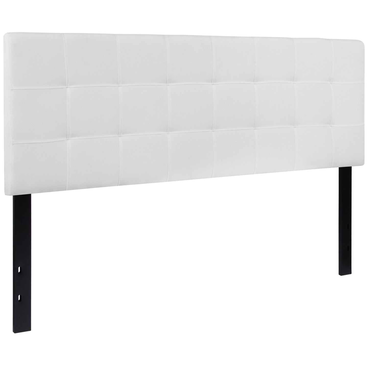 Queen Headboard-White Fabric HG-HB1704-Q-W-GG