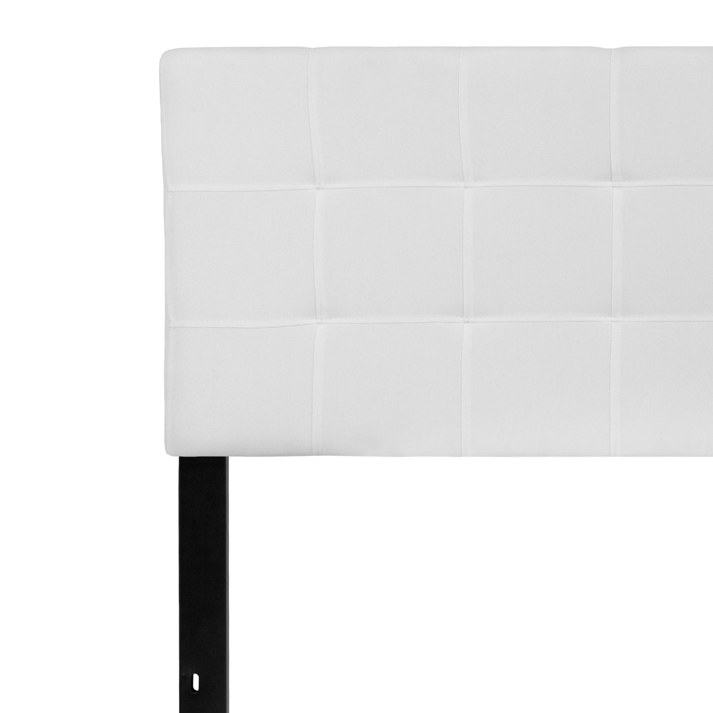 Queen Headboard-White Fabric HG-HB1704-Q-W-GG