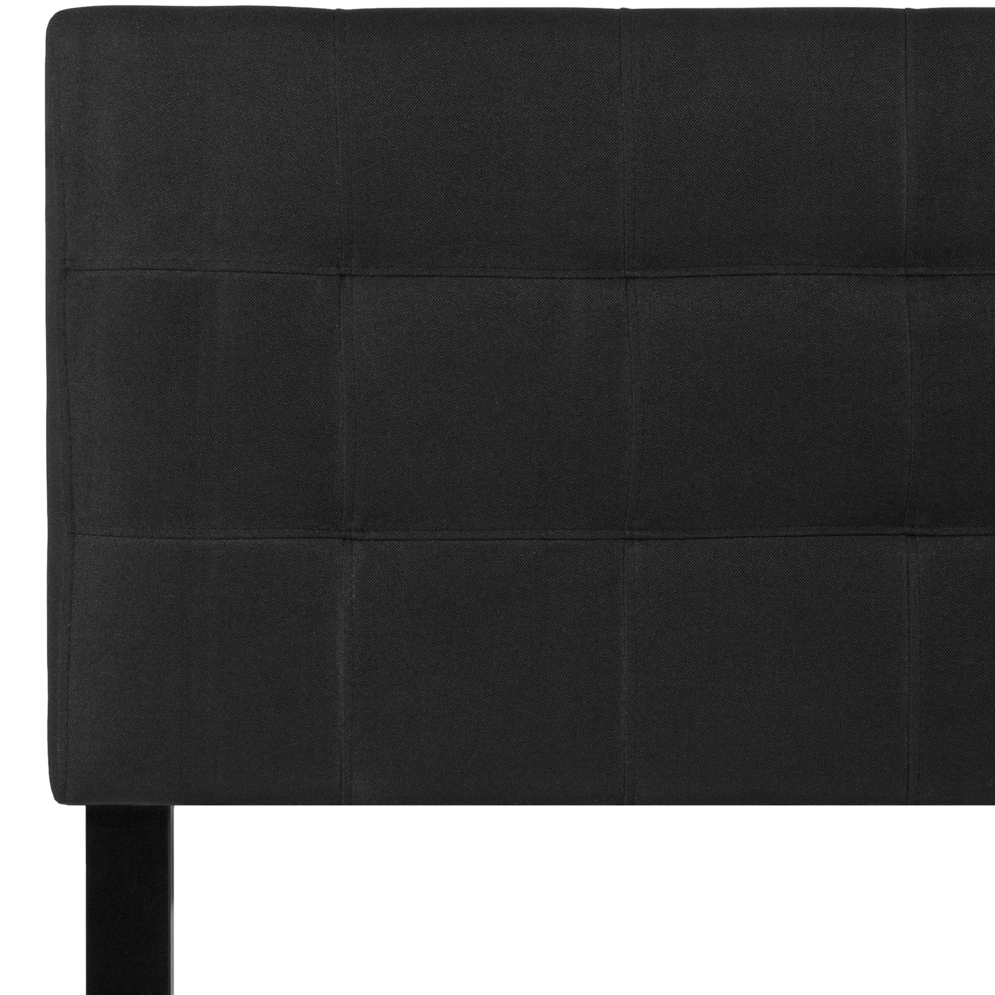 Twin Headboard-Black Fabric HG-HB1704-T-BK-GG