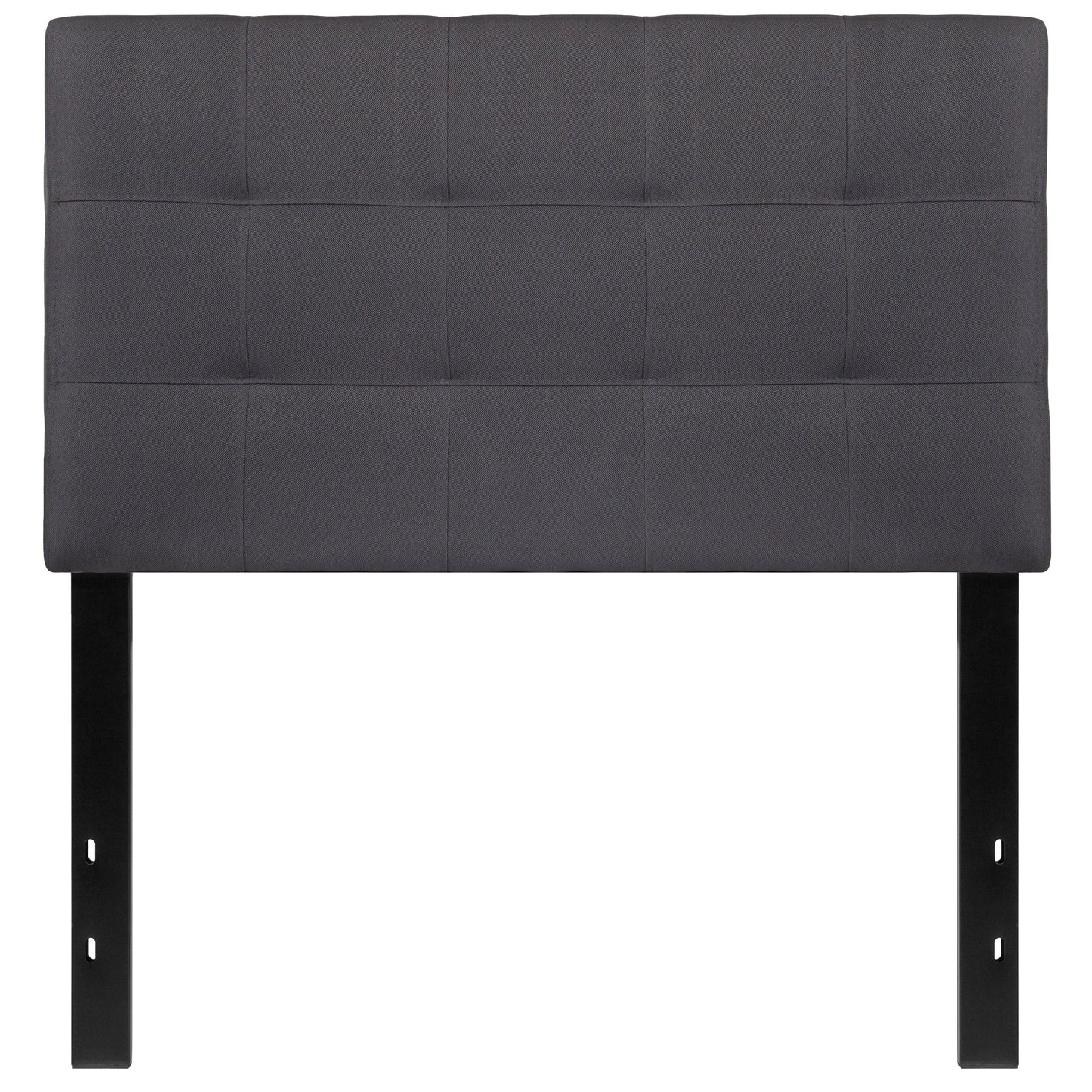 Twin Headboard-Gray Fabric HG-HB1704-T-DG-GG