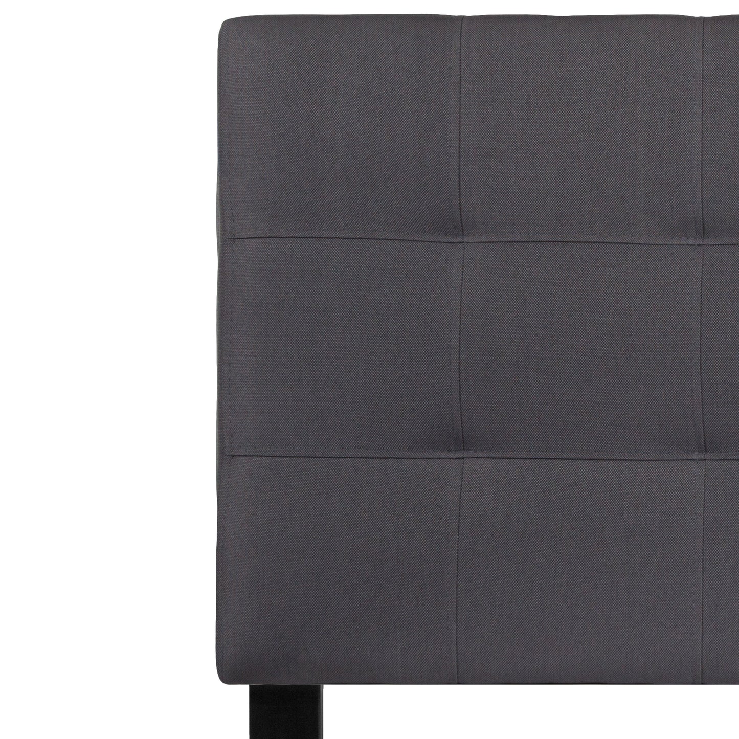 Twin Headboard-Gray Fabric HG-HB1704-T-DG-GG