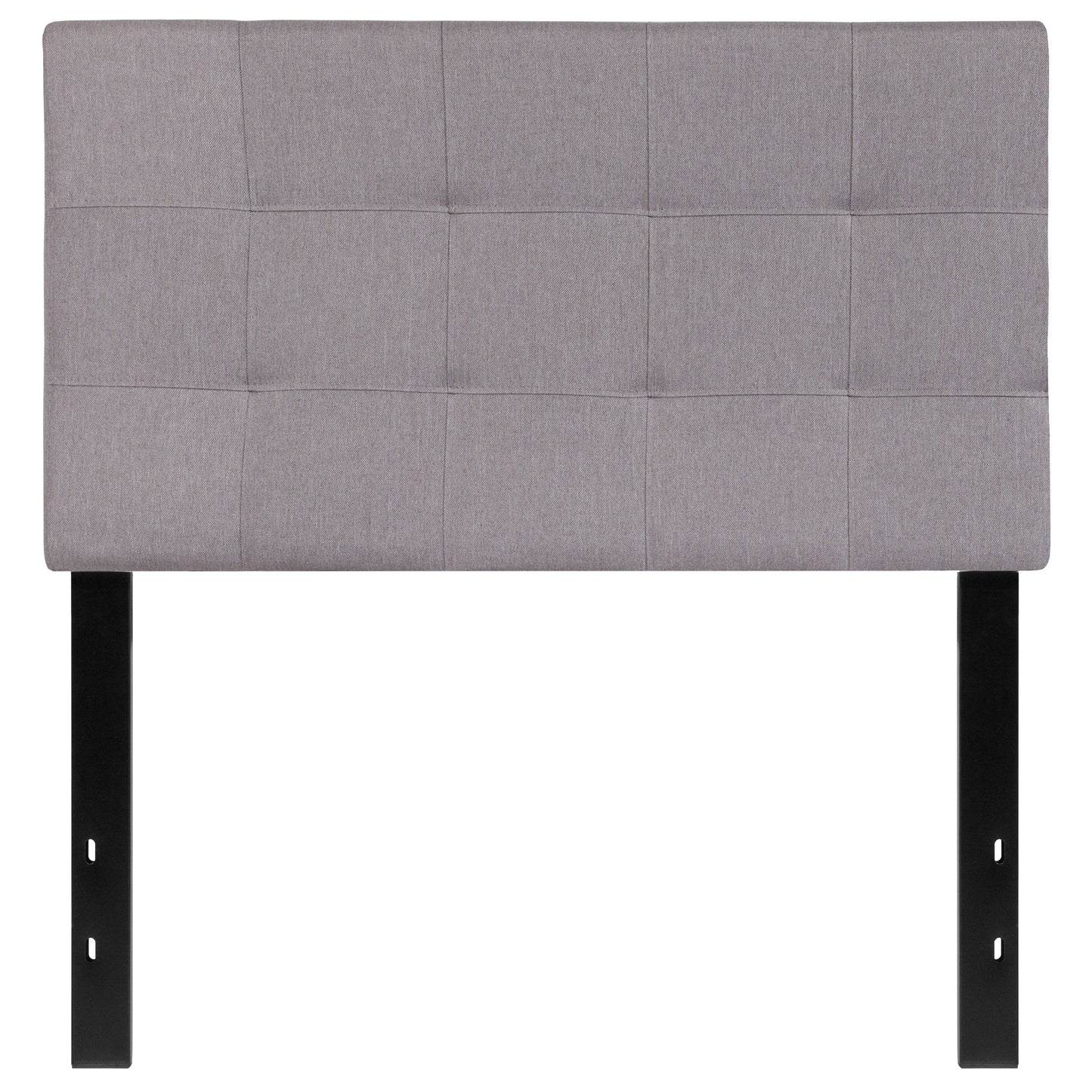 Twin Headboard-Gray Fabric HG-HB1704-T-LG-GG