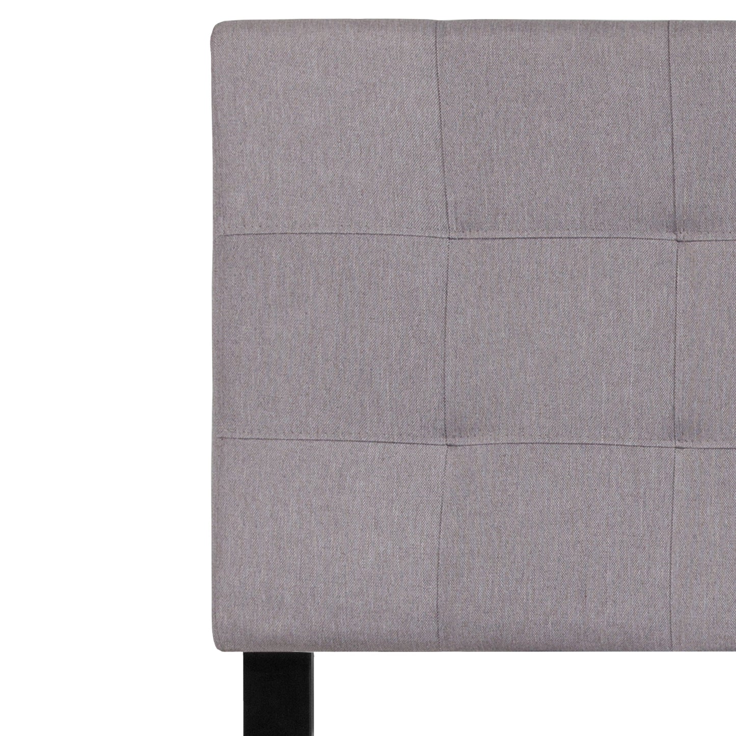 Twin Headboard-Gray Fabric HG-HB1704-T-LG-GG