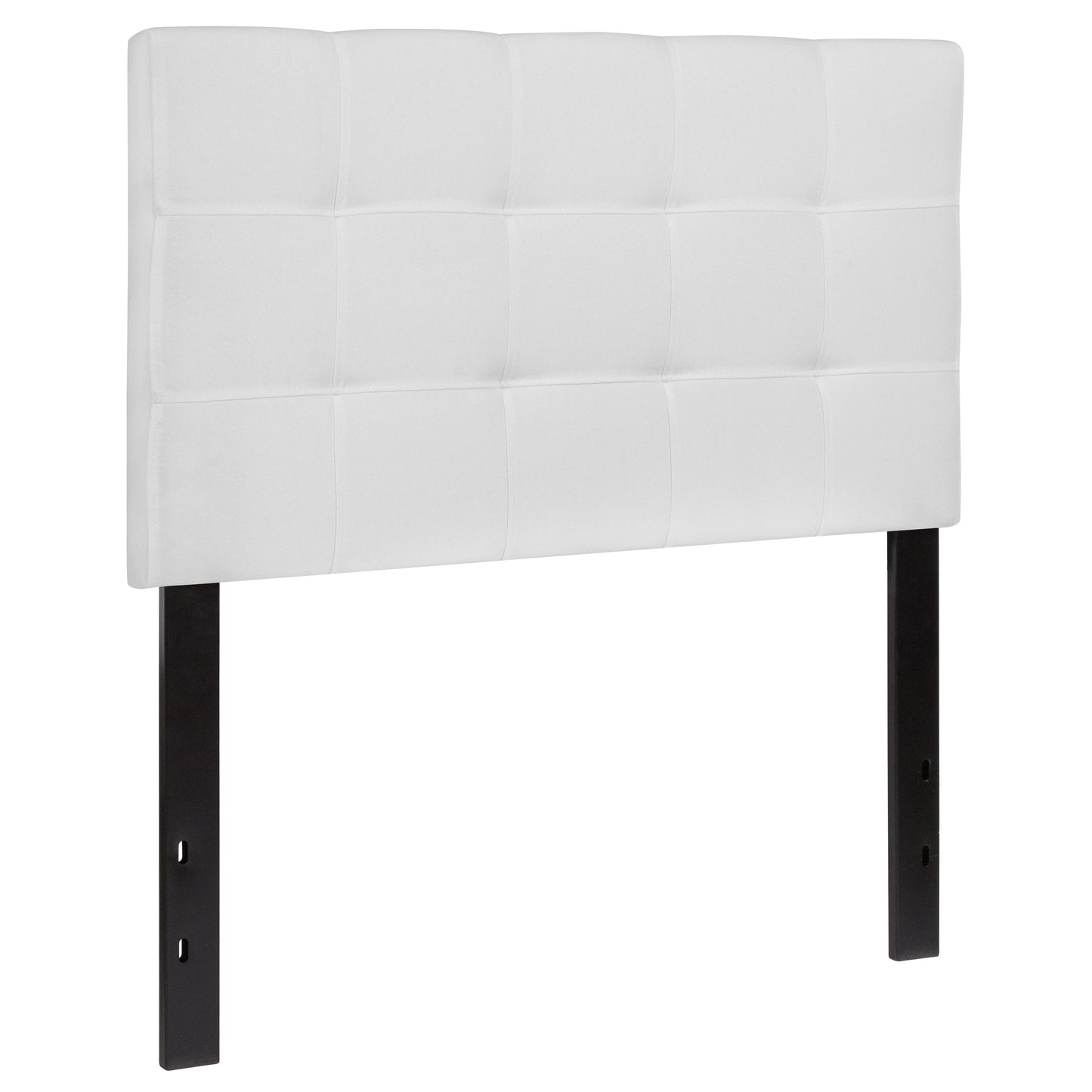 Twin Headboard-White Fabric HG-HB1704-T-W-GG