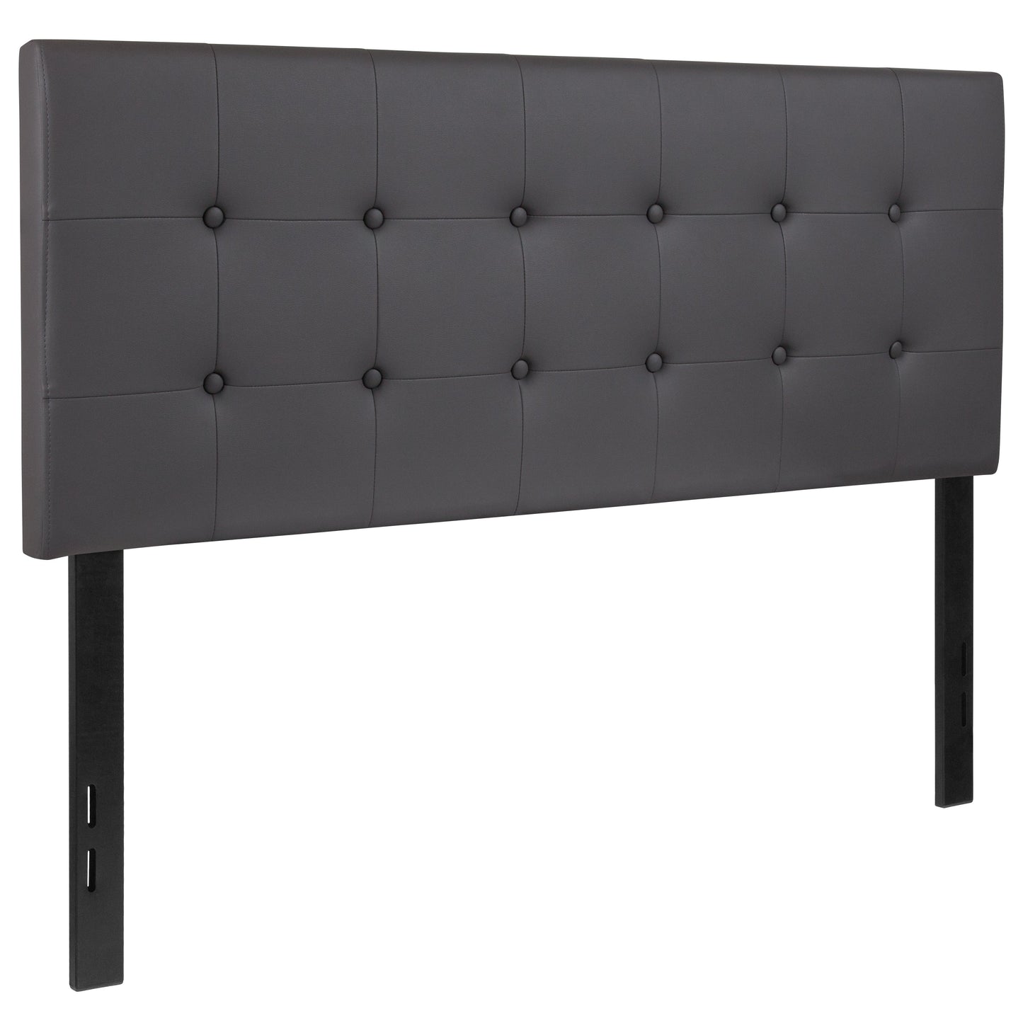 Full Headboard-Gray Vinyl HG-HB1705-F-GY-GG