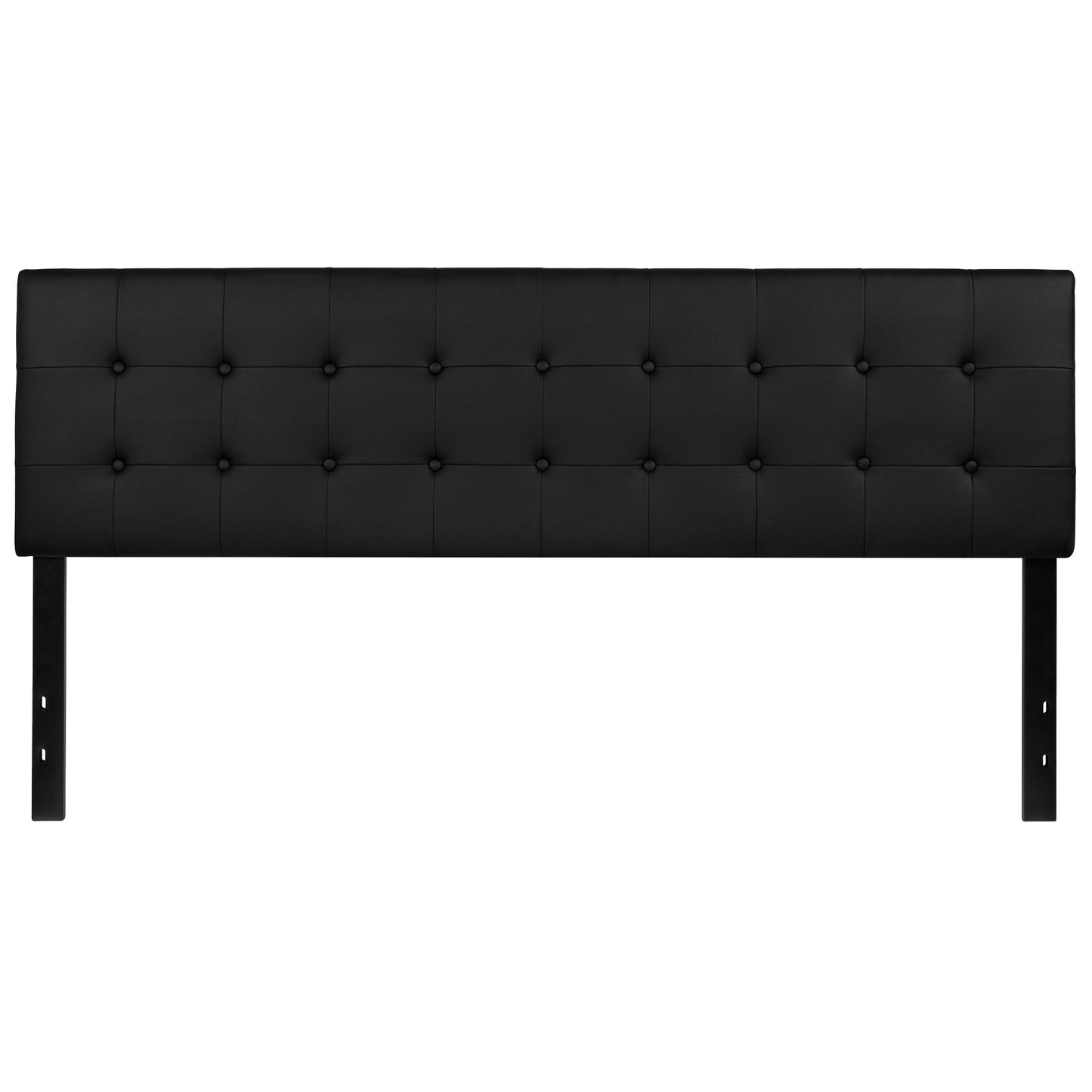 King Headboard-Black Vinyl HG-HB1705-K-BK-GG