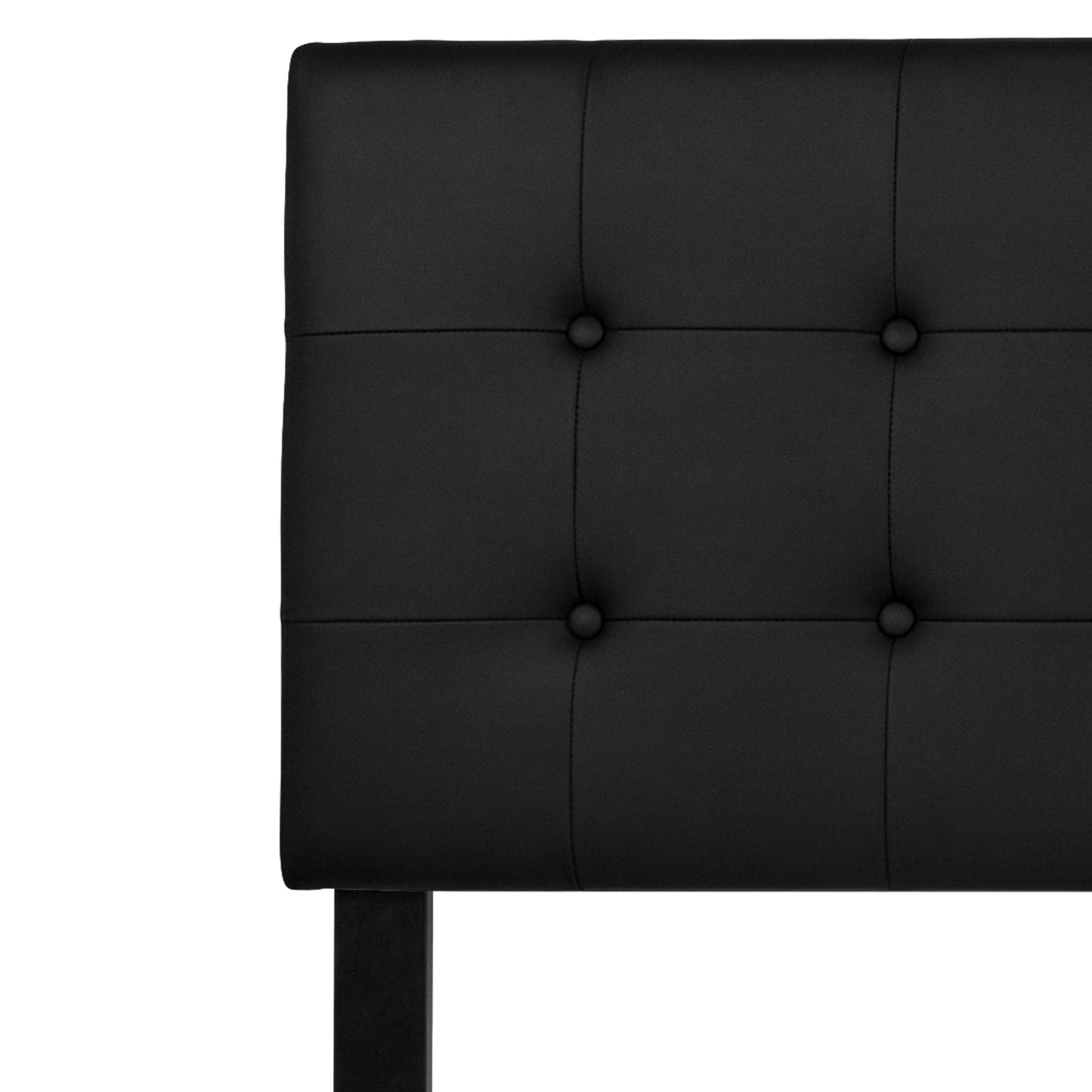 King Headboard-Black Vinyl HG-HB1705-K-BK-GG