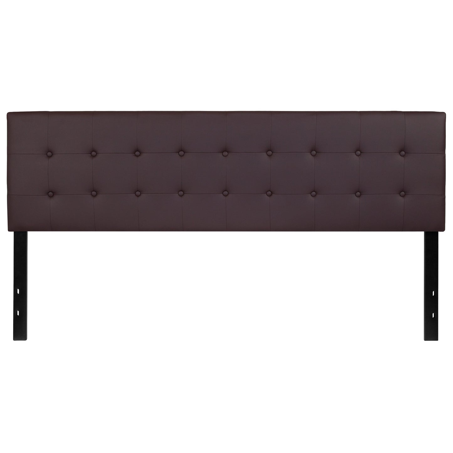 King Headboard-Brown Vinyl HG-HB1705-K-BR-GG