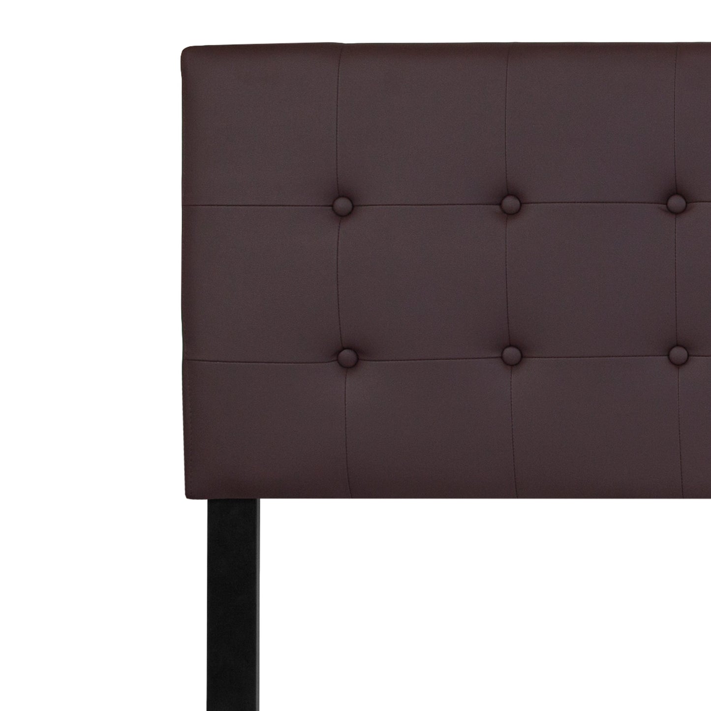 King Headboard-Brown Vinyl HG-HB1705-K-BR-GG