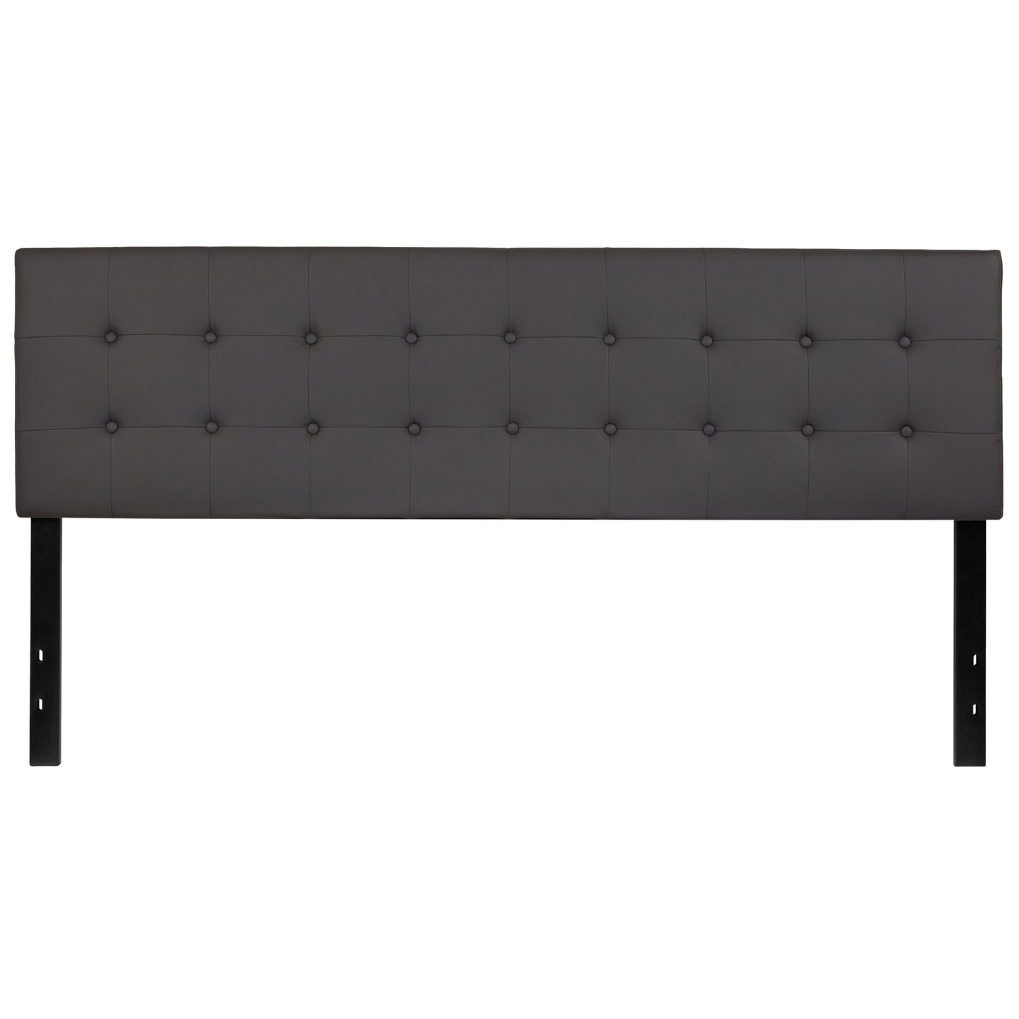 King Headboard-Gray Vinyl HG-HB1705-K-GY-GG