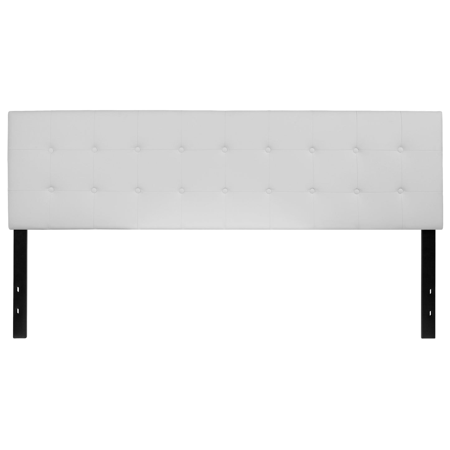 King Headboard-White Vinyl HG-HB1705-K-W-GG