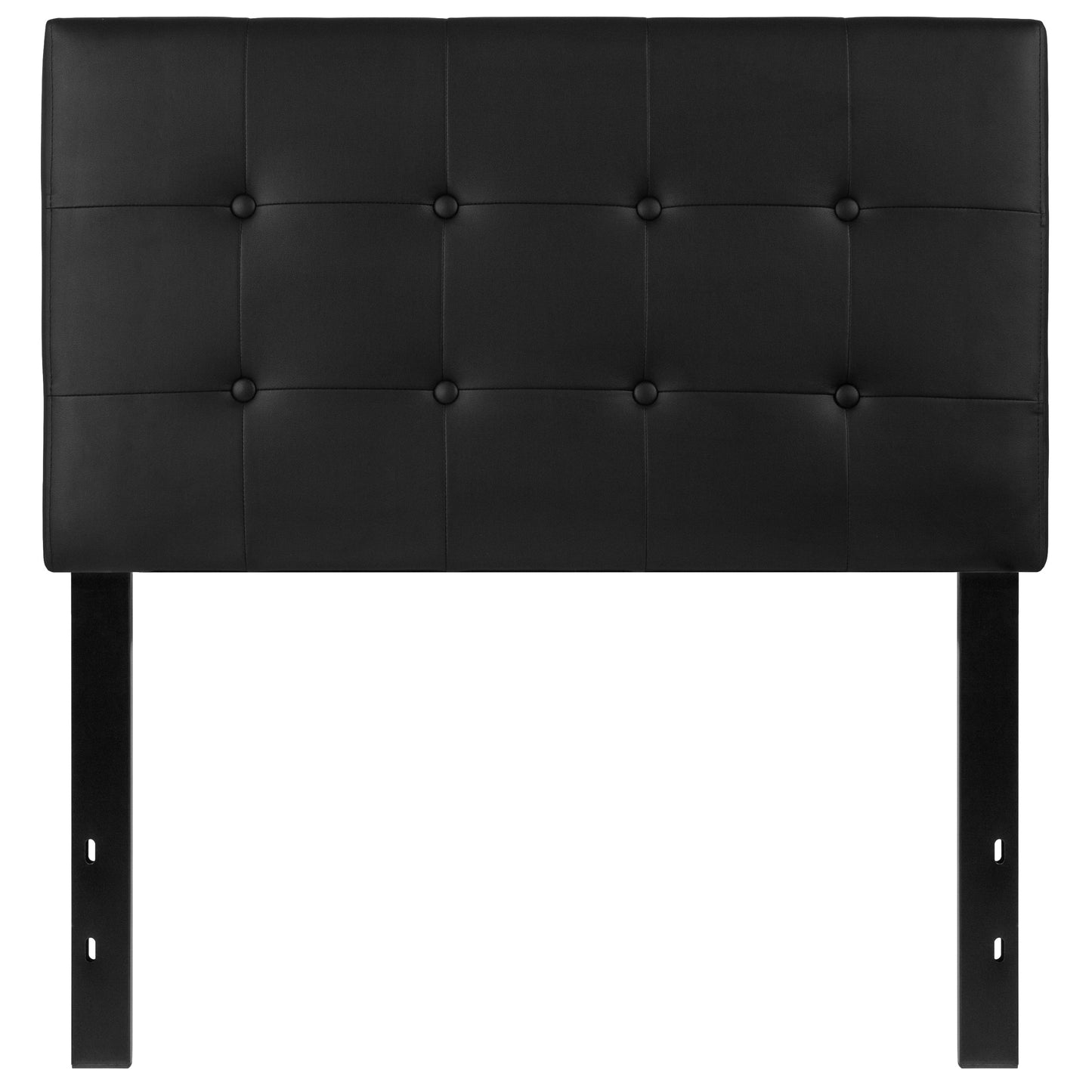 Twin Headboard-Black Vinyl HG-HB1705-T-BK-GG