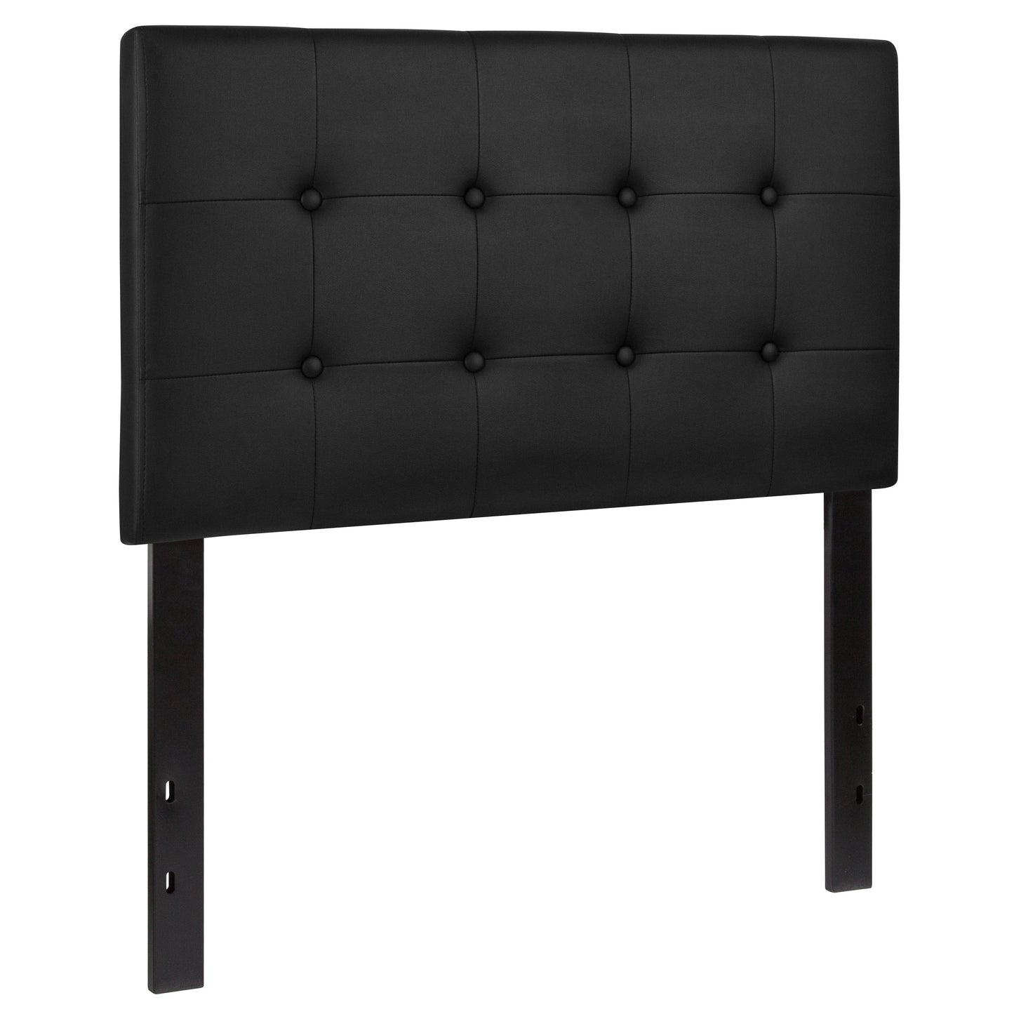 Twin Headboard-Black Vinyl HG-HB1705-T-BK-GG