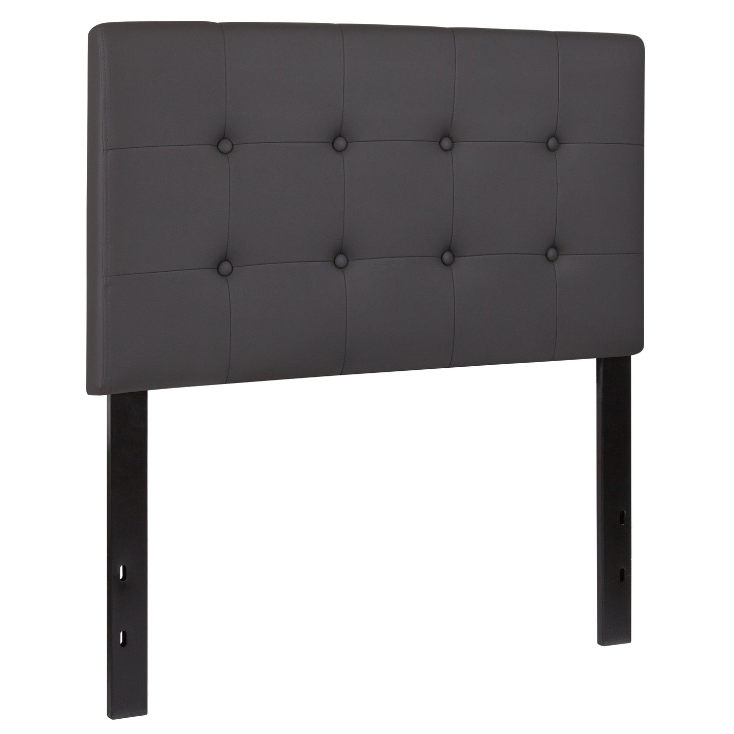 Twin Headboard-Gray Vinyl HG-HB1705-T-GY-GG