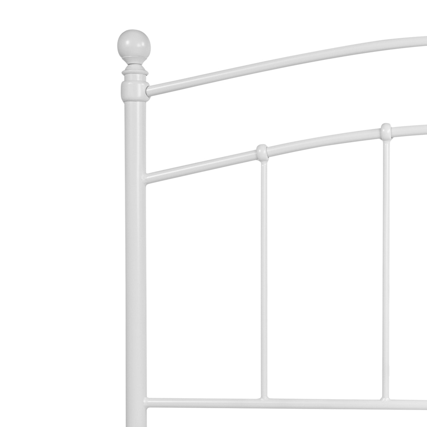 White Metal Full Headboard HG-HB1706-WH-F-GG