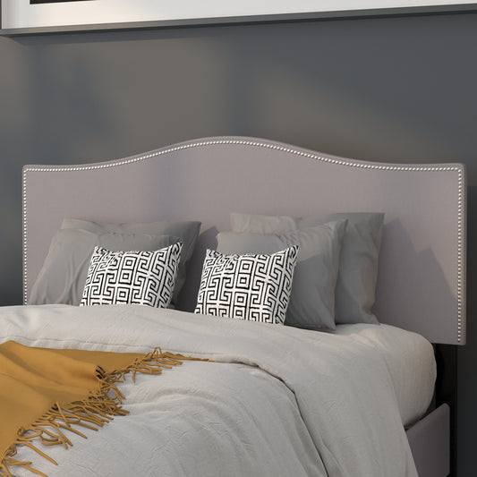 Full Headboard-Gray Fabric HG-HB1707-F-LG-GG