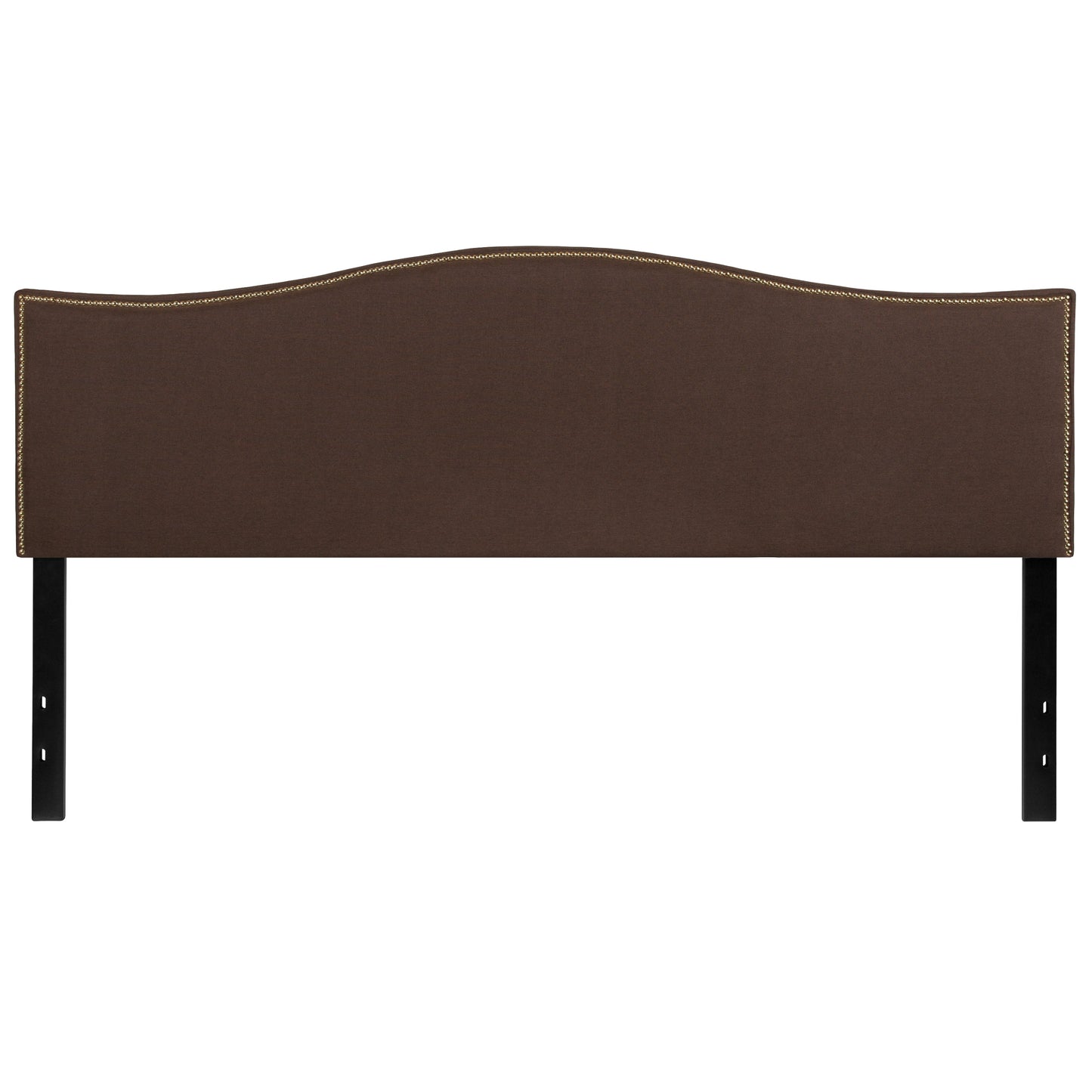 King Headboard-Brown Fabric HG-HB1707-K-DBR-GG