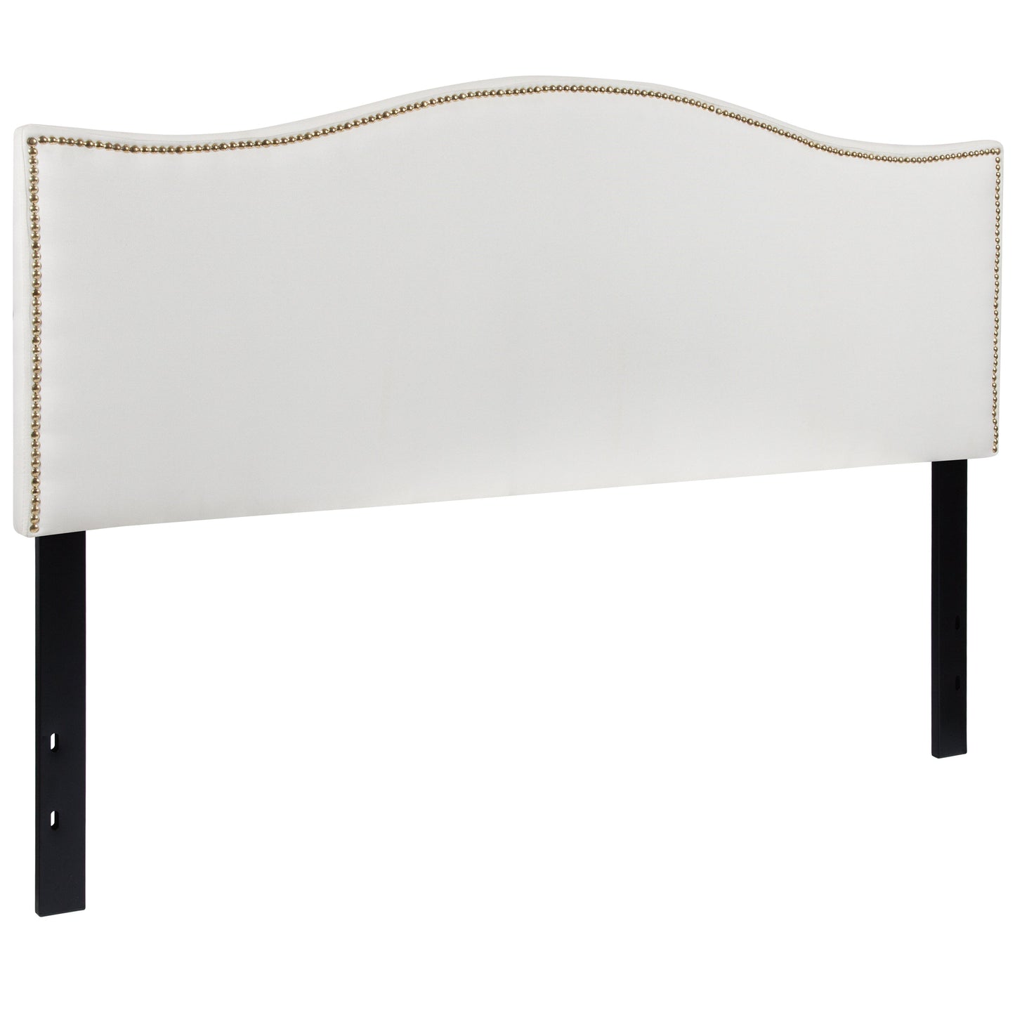 Queen Headboard-White Fabric HG-HB1707-Q-W-GG