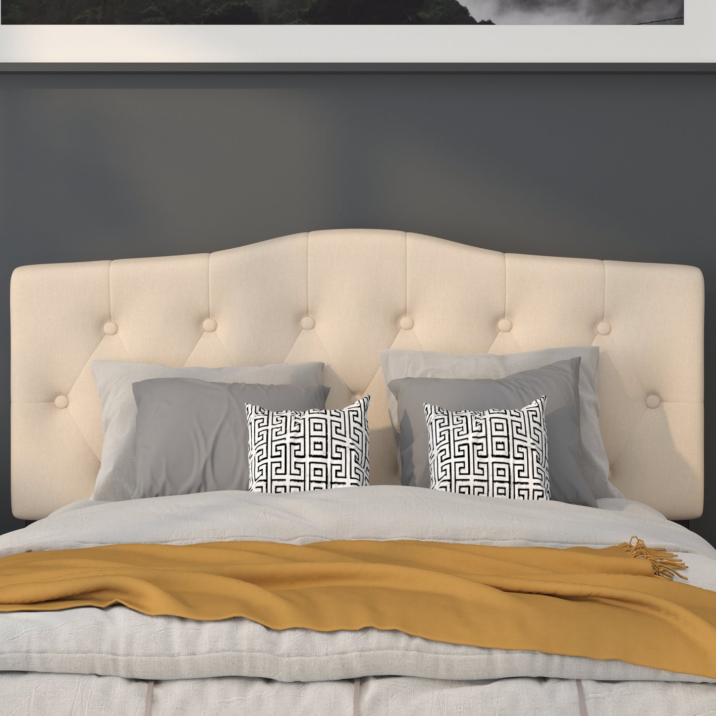 Full Headboard-Beige Fabric HG-HB1708-F-B-GG