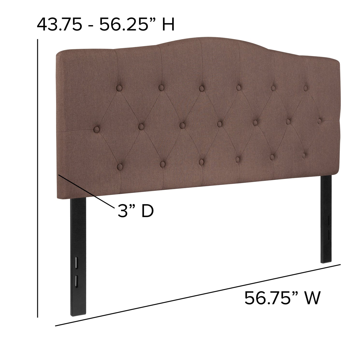 Full Headboard-Camel Fabric HG-HB1708-F-C-GG